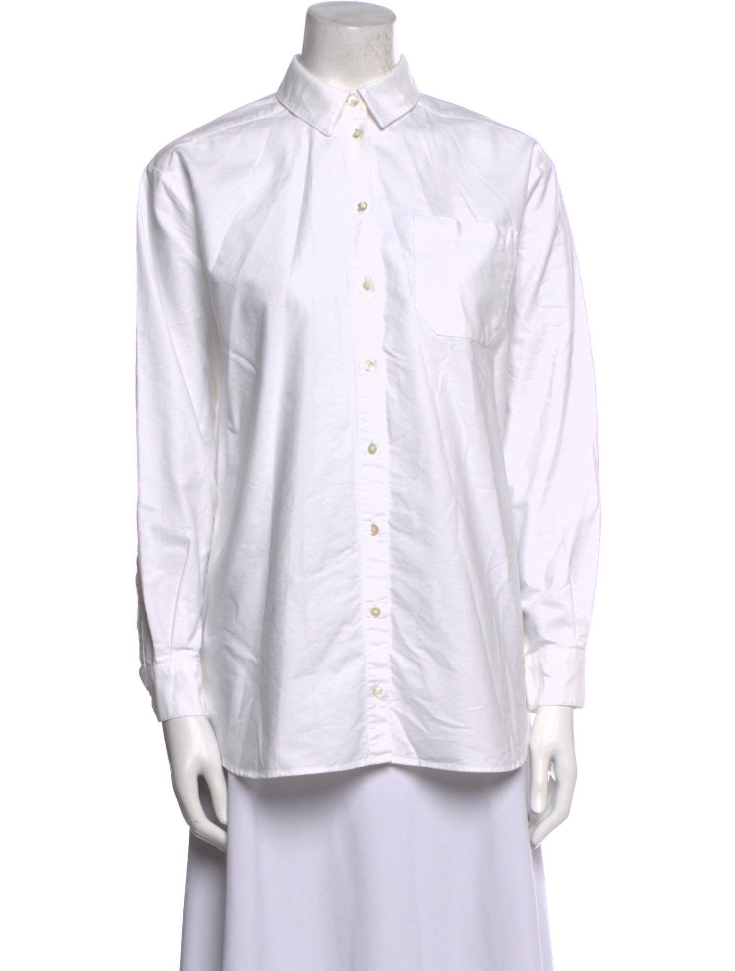 Sézane Long Sleeve Button-Up Top