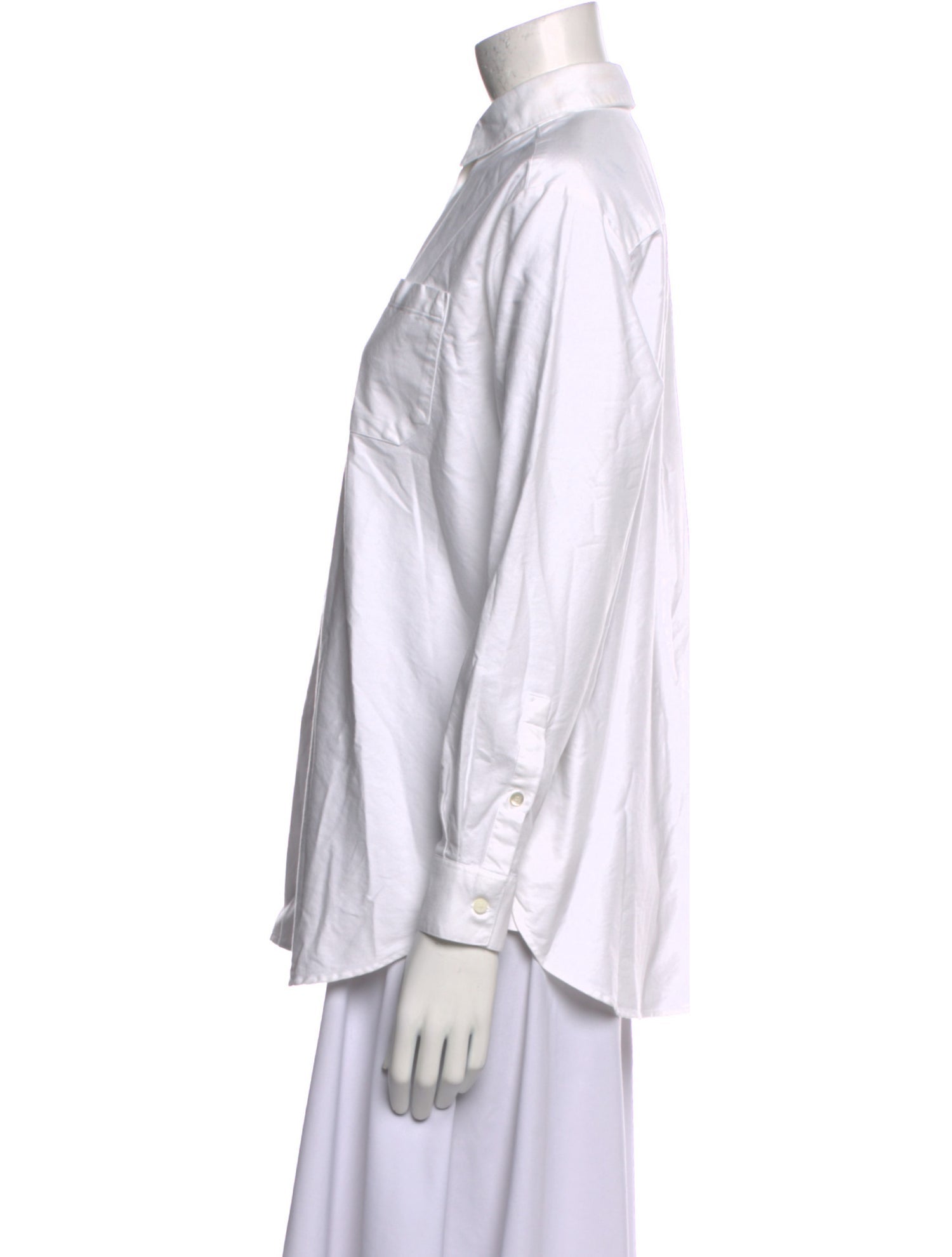 Sézane Long Sleeve Button-Up Top