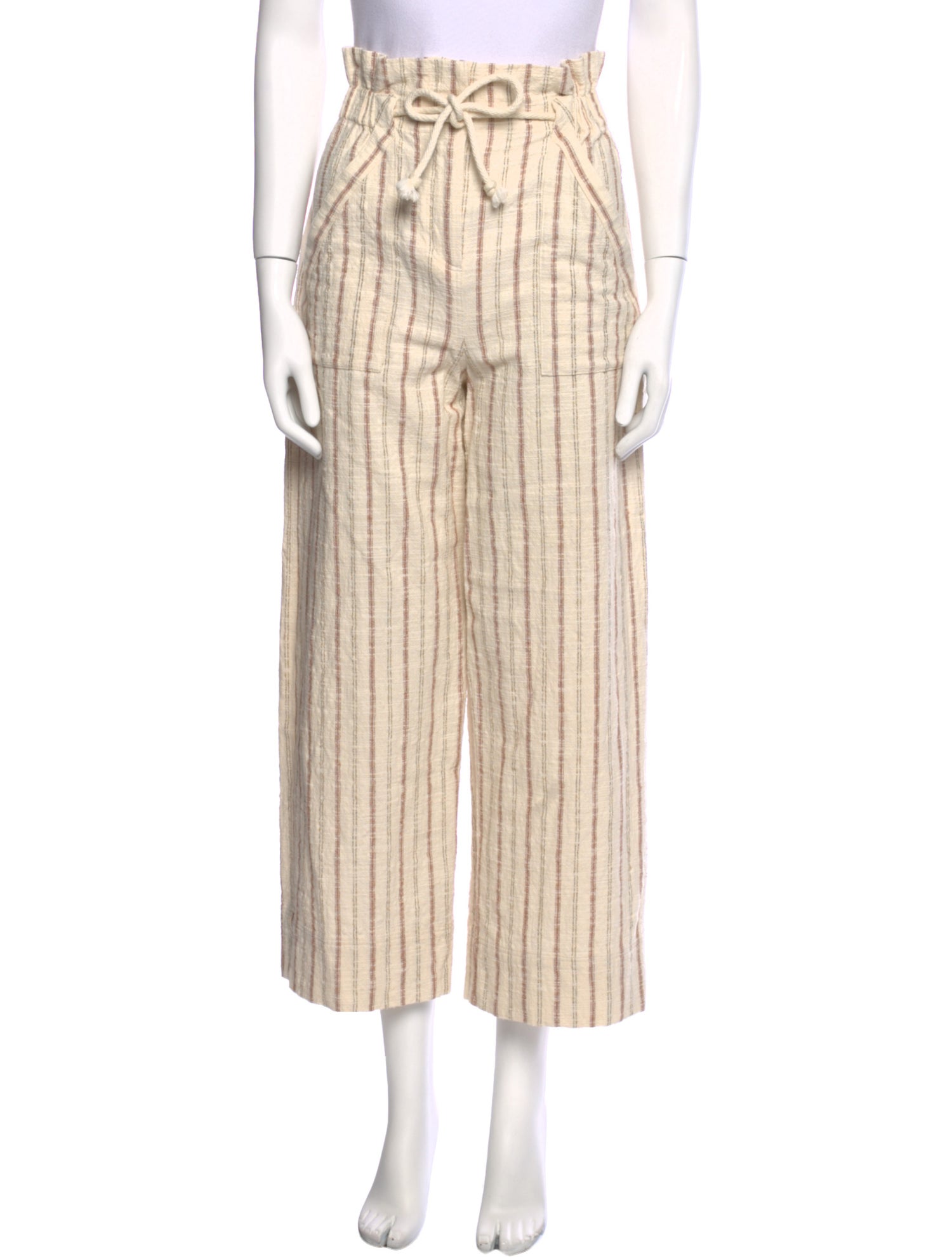 Sézane Striped Wide Leg Pants