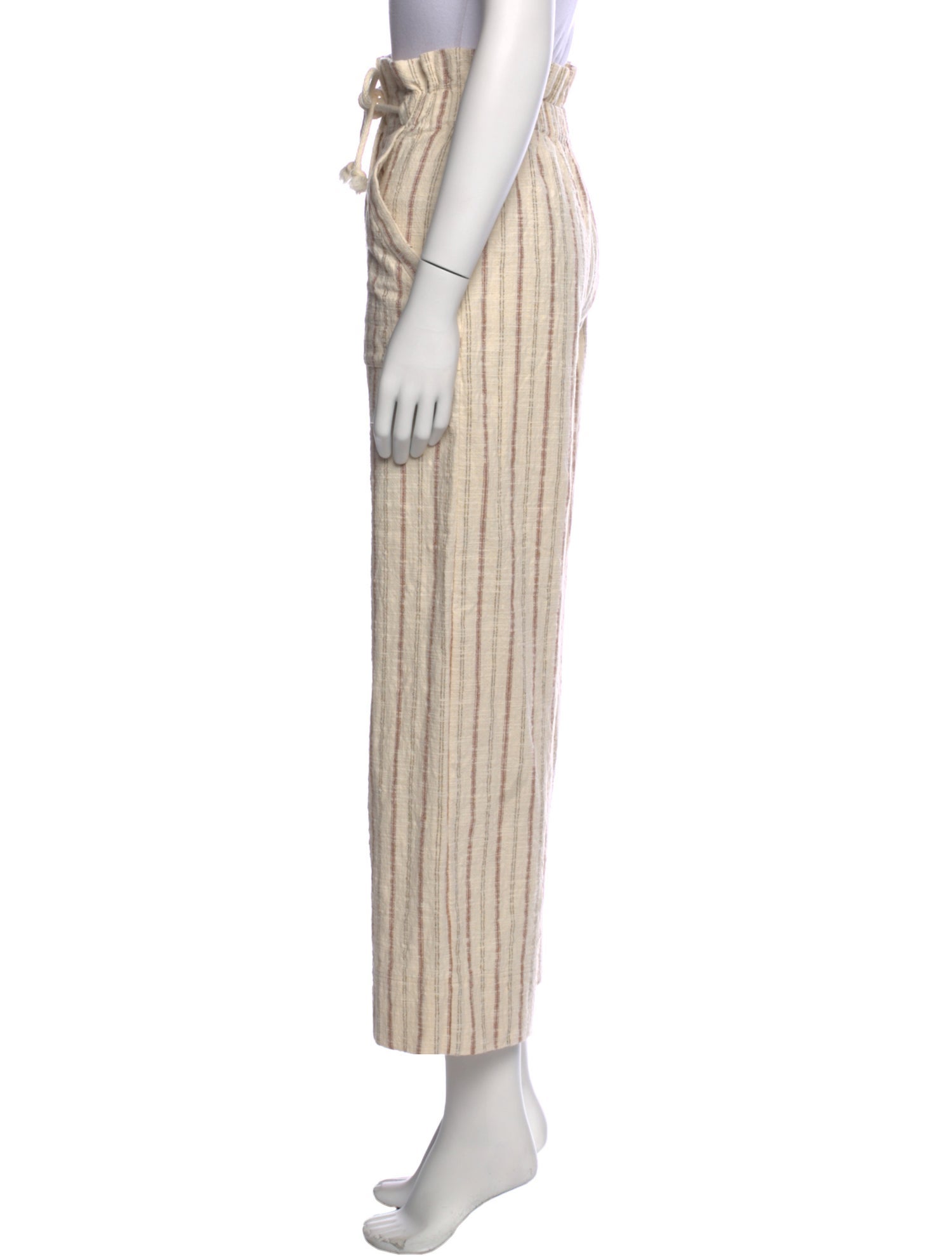 Sézane Striped Wide Leg Pants