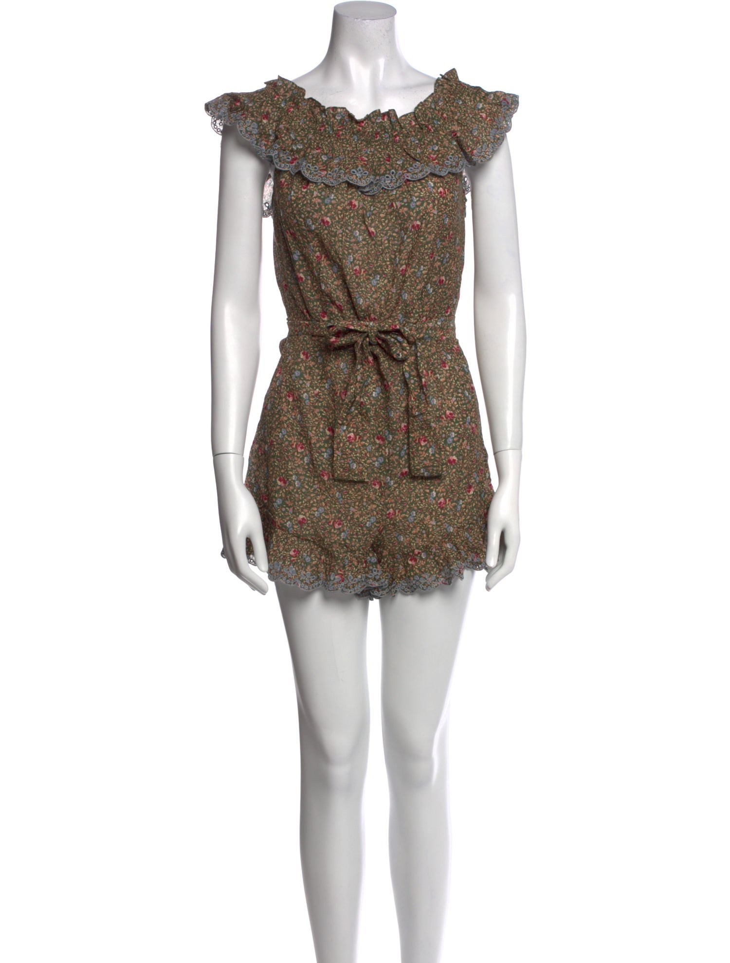 Sézane Printed Scoop Neck Romper w/ Tags