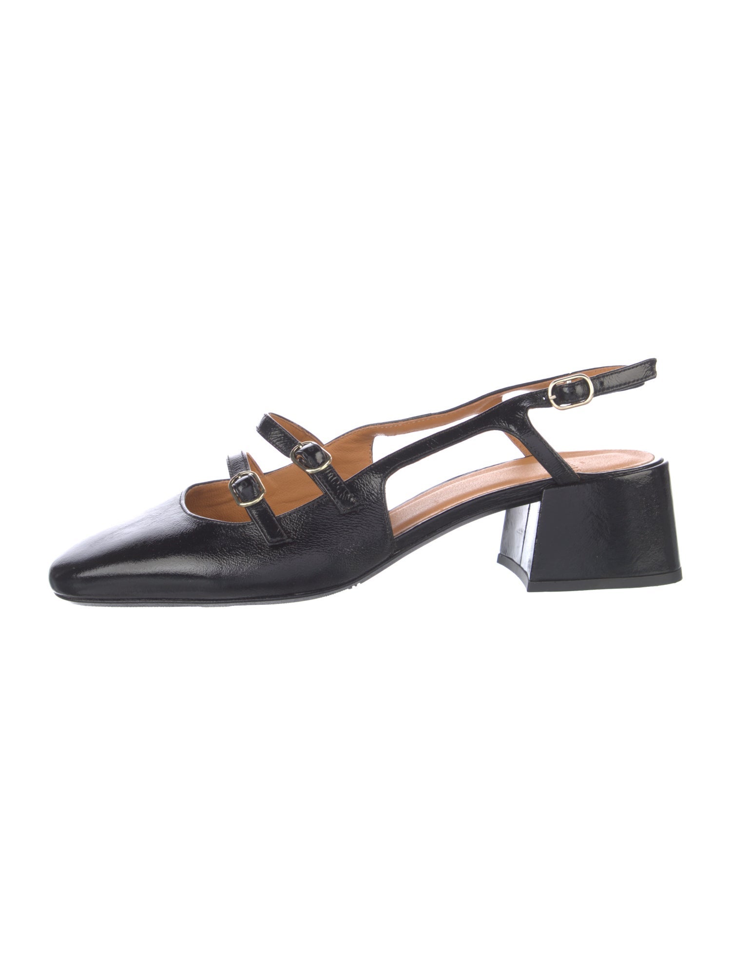 Sézane Patent Leather Slingback Pumps
