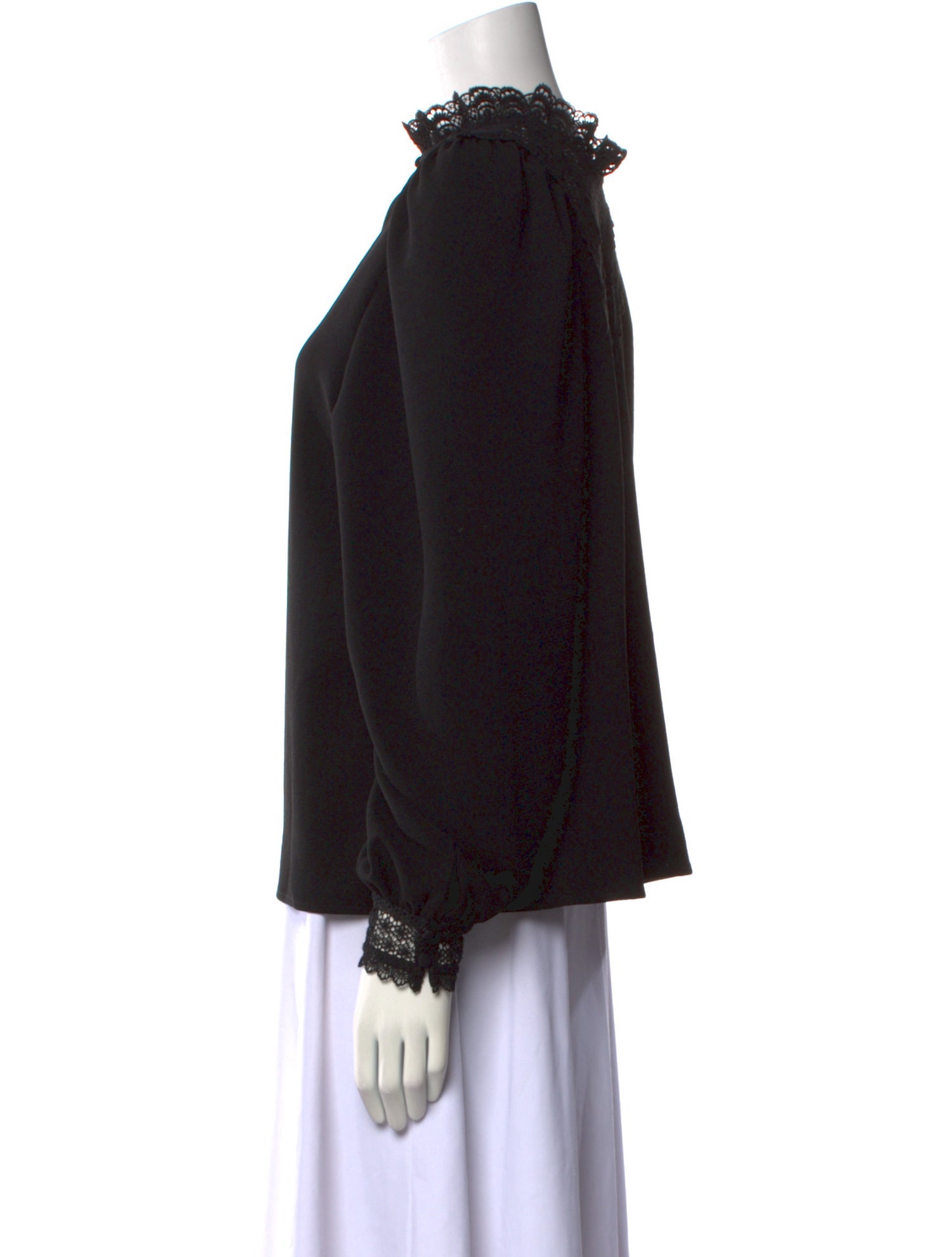 Sézane Mock Neck Long Sleeve Blouse w/ Tags