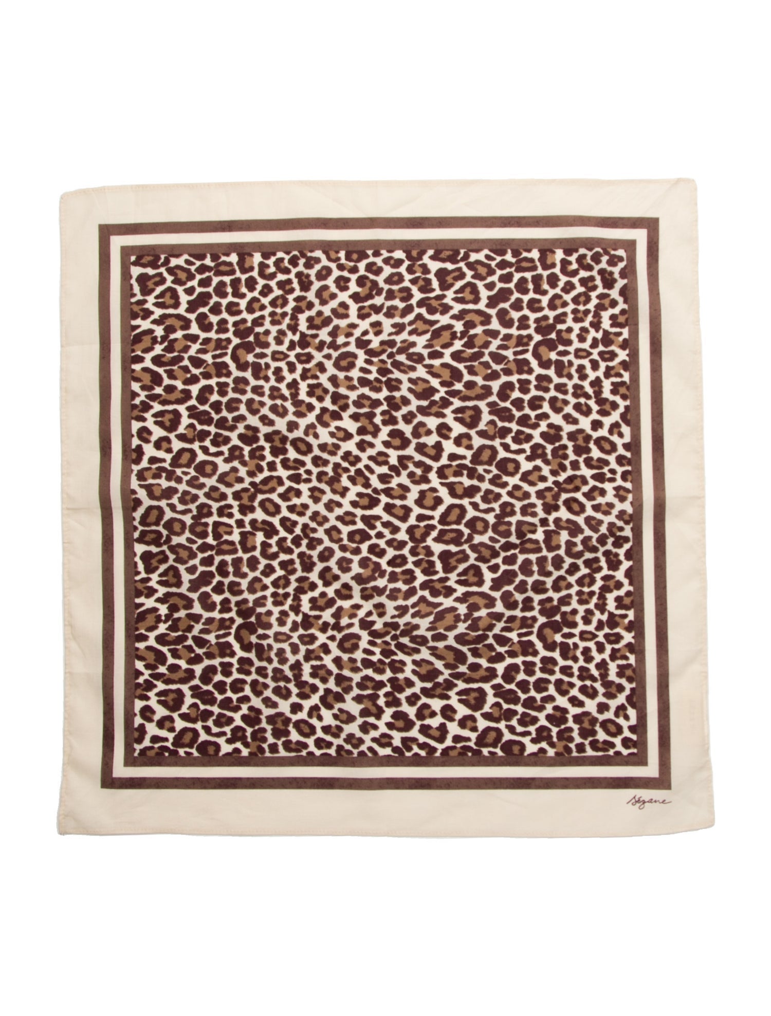 Sézane Festival Quadri Silk Scarf