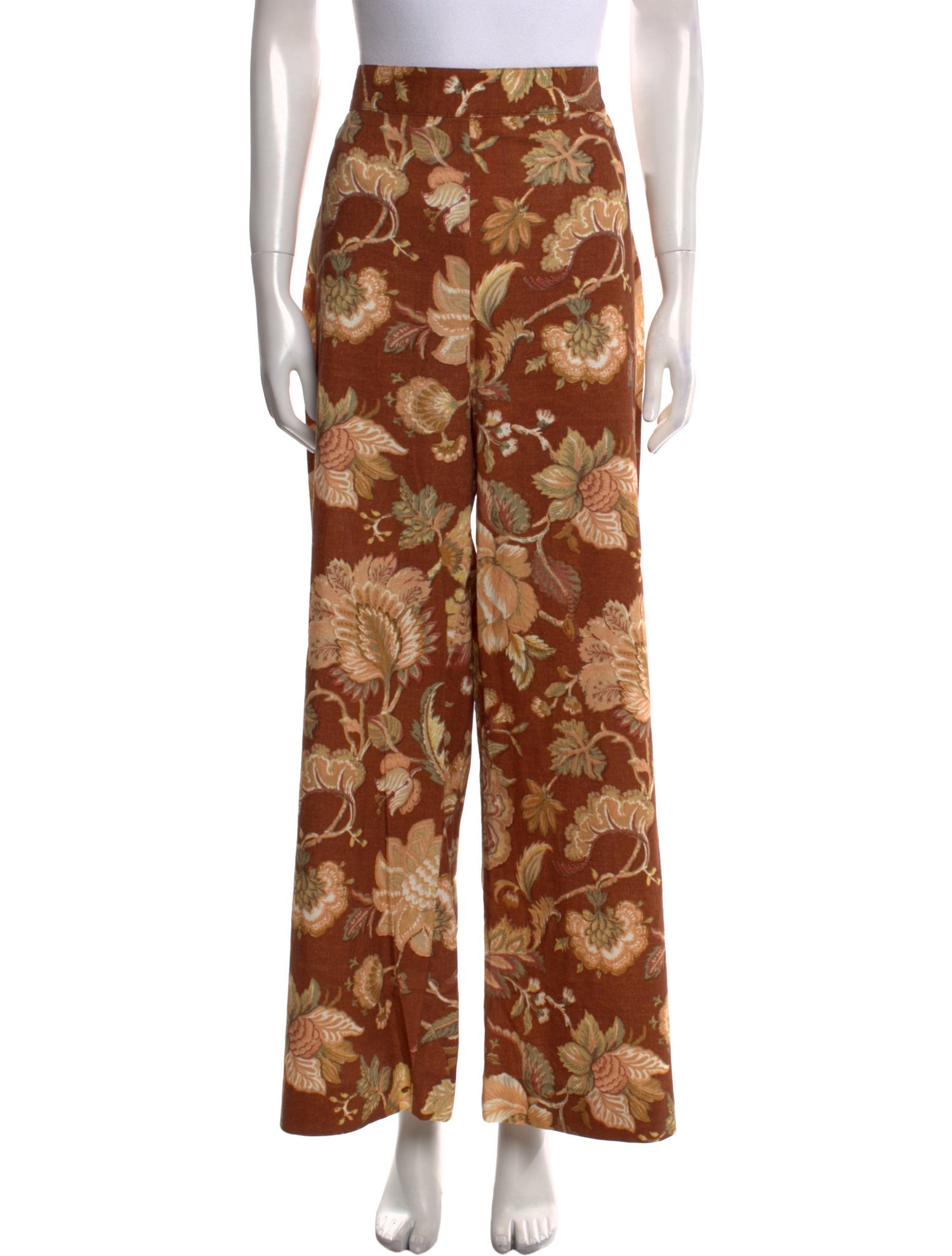 Sézane Linen Wide Leg Pants