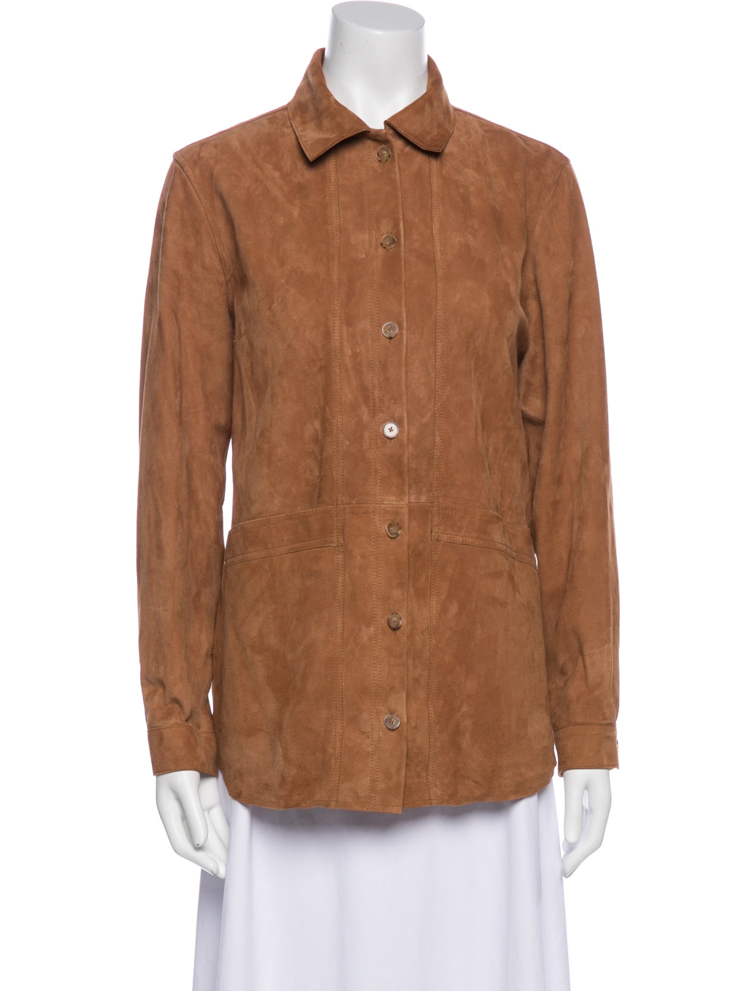 Sézane Goat Leather Utility Jacket w/ Tags