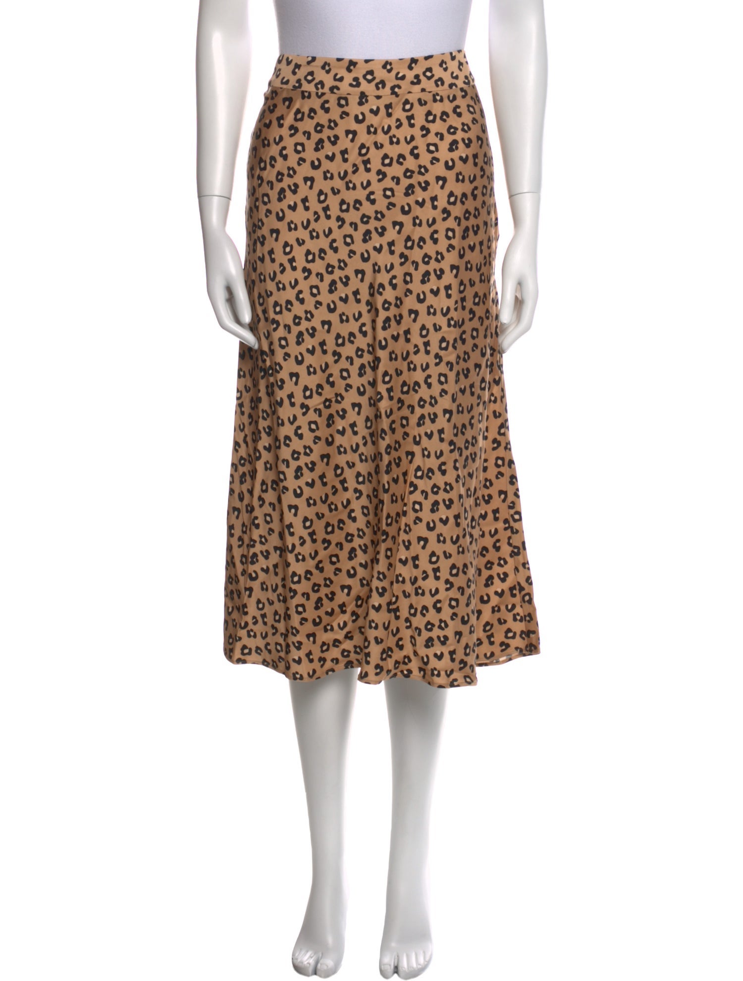 Sézane Animal Print Midi Length Skirt w/ Tags