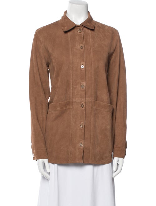 Sézane Leather Utility Jacket