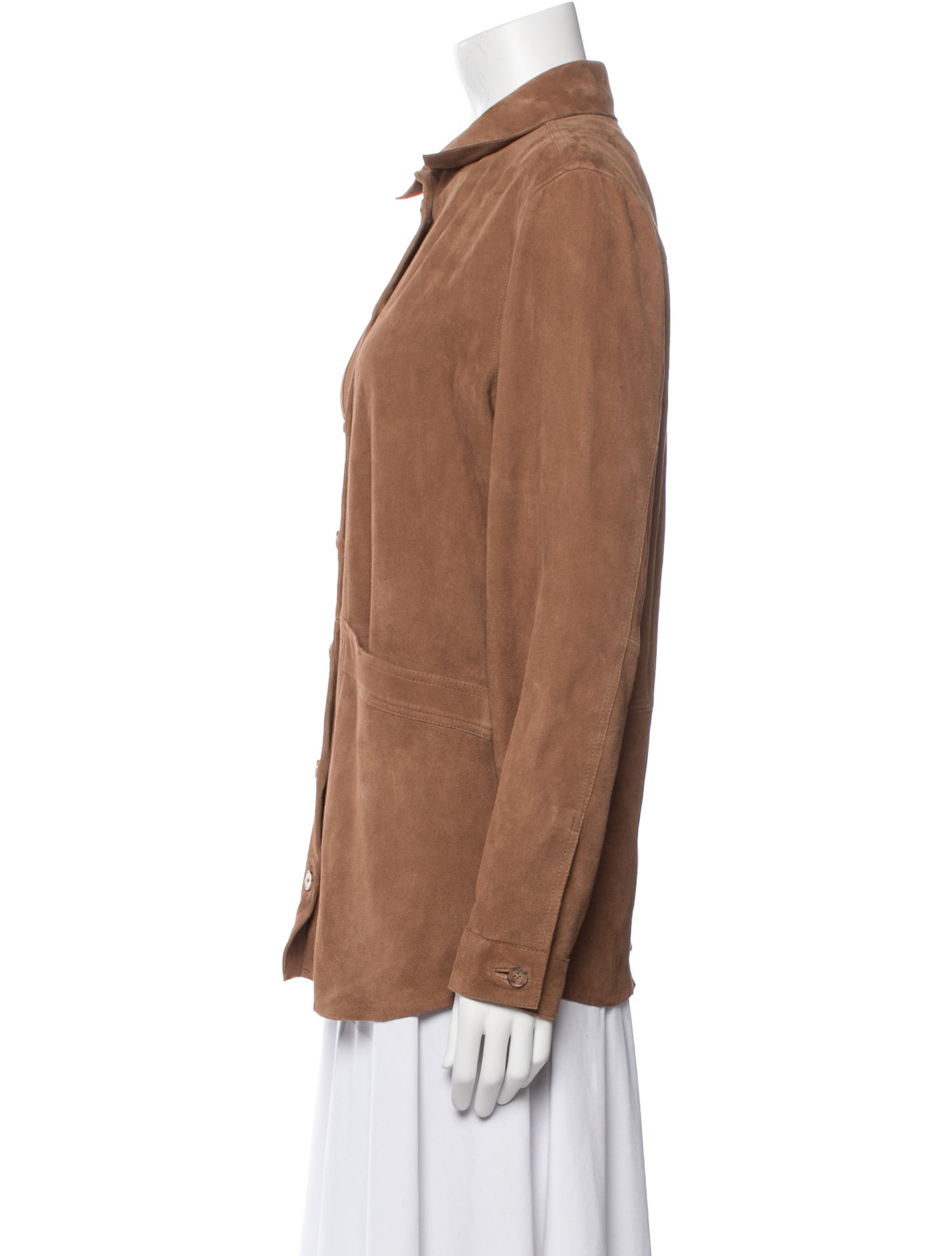 Sézane Leather Utility Jacket