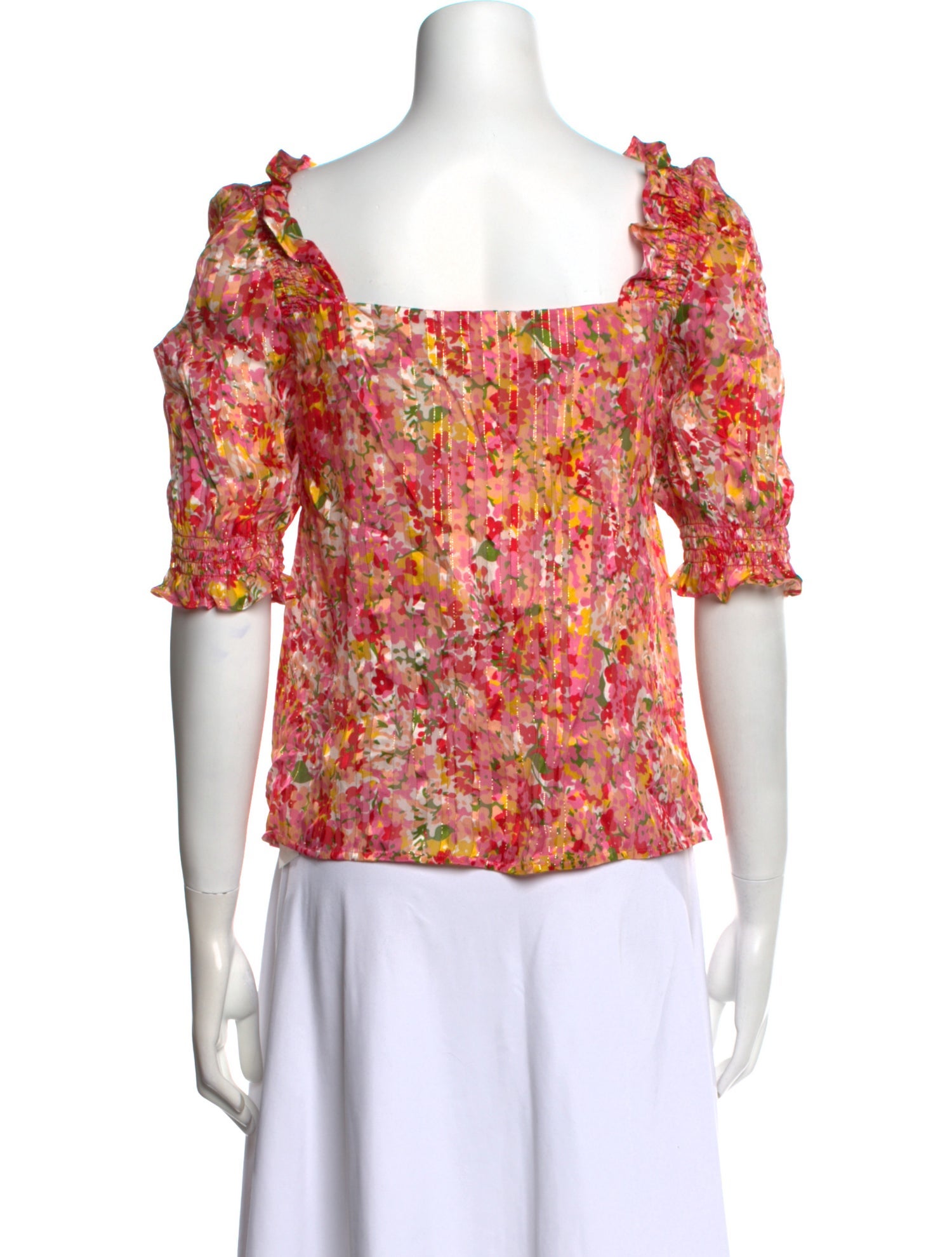 Sézane Silk Floral Print Blouse w/ Tags