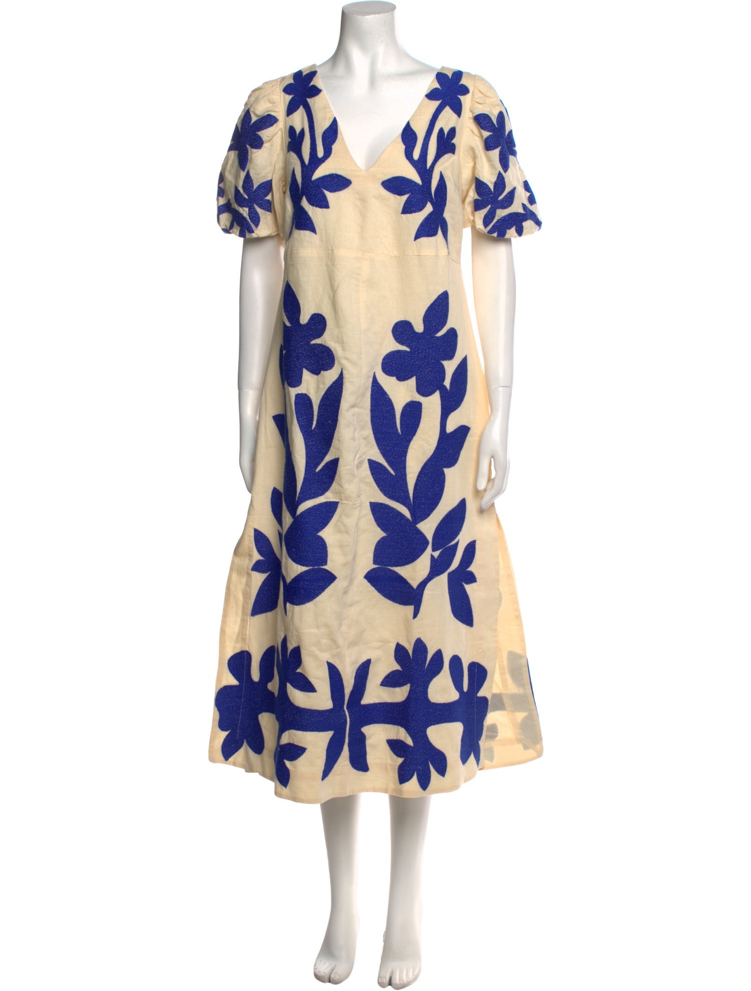 Sézane Printed Long Dress w/ Tags