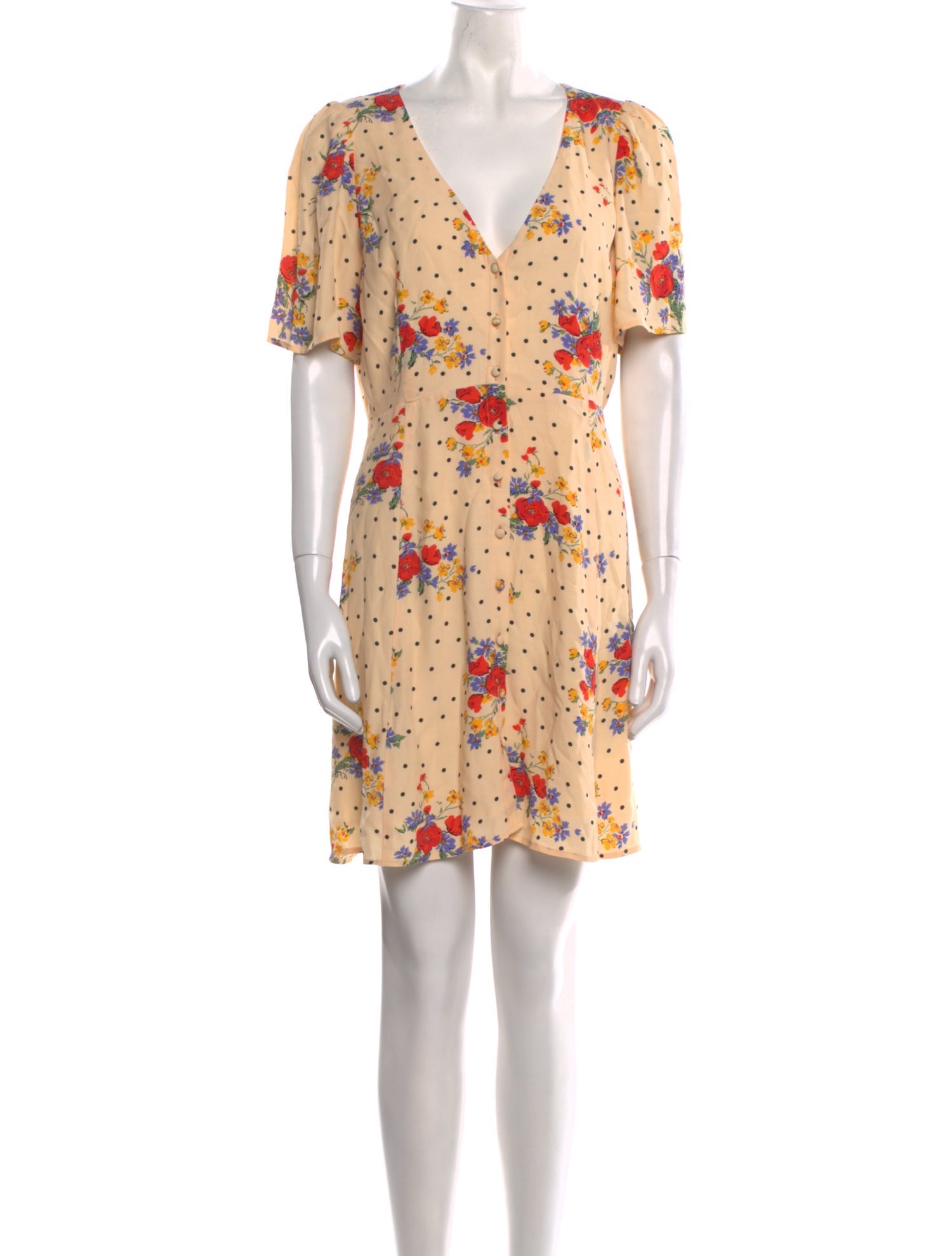 Sézane Floral Print Mini Dress w/ Tags