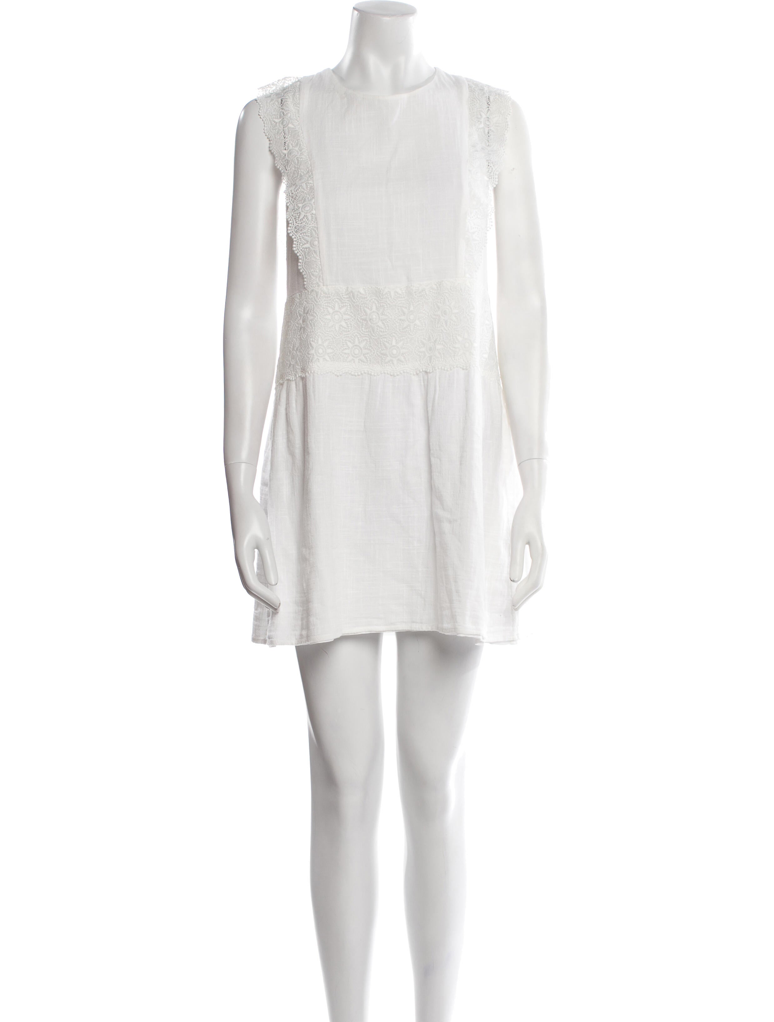 Sézane Crew Neck Mini Dress