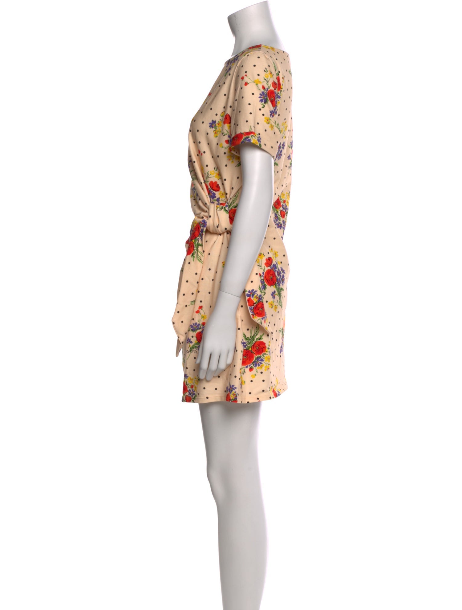 Sézane Polka Dot Print Mini Dress