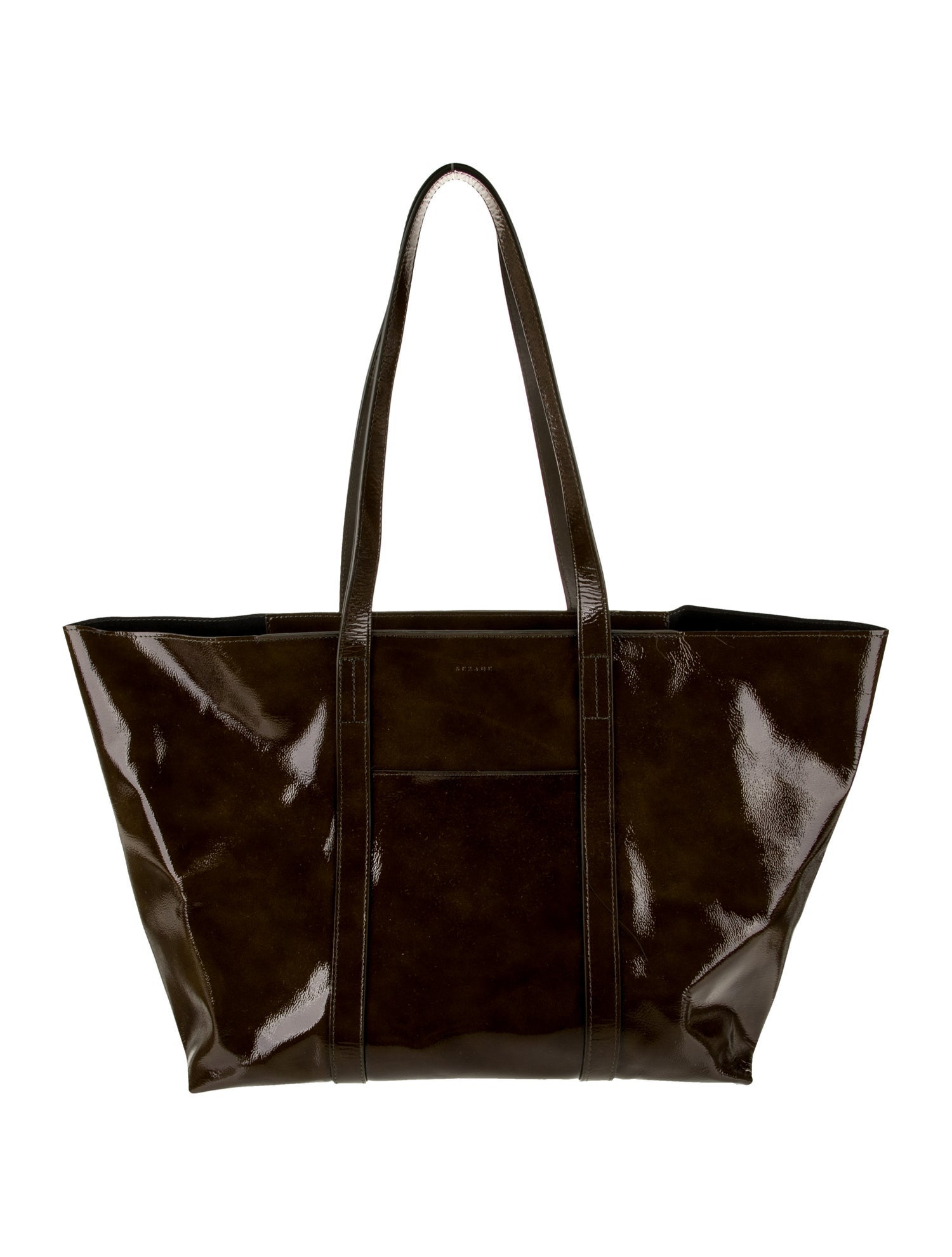 Sézane Patent Leather Tote