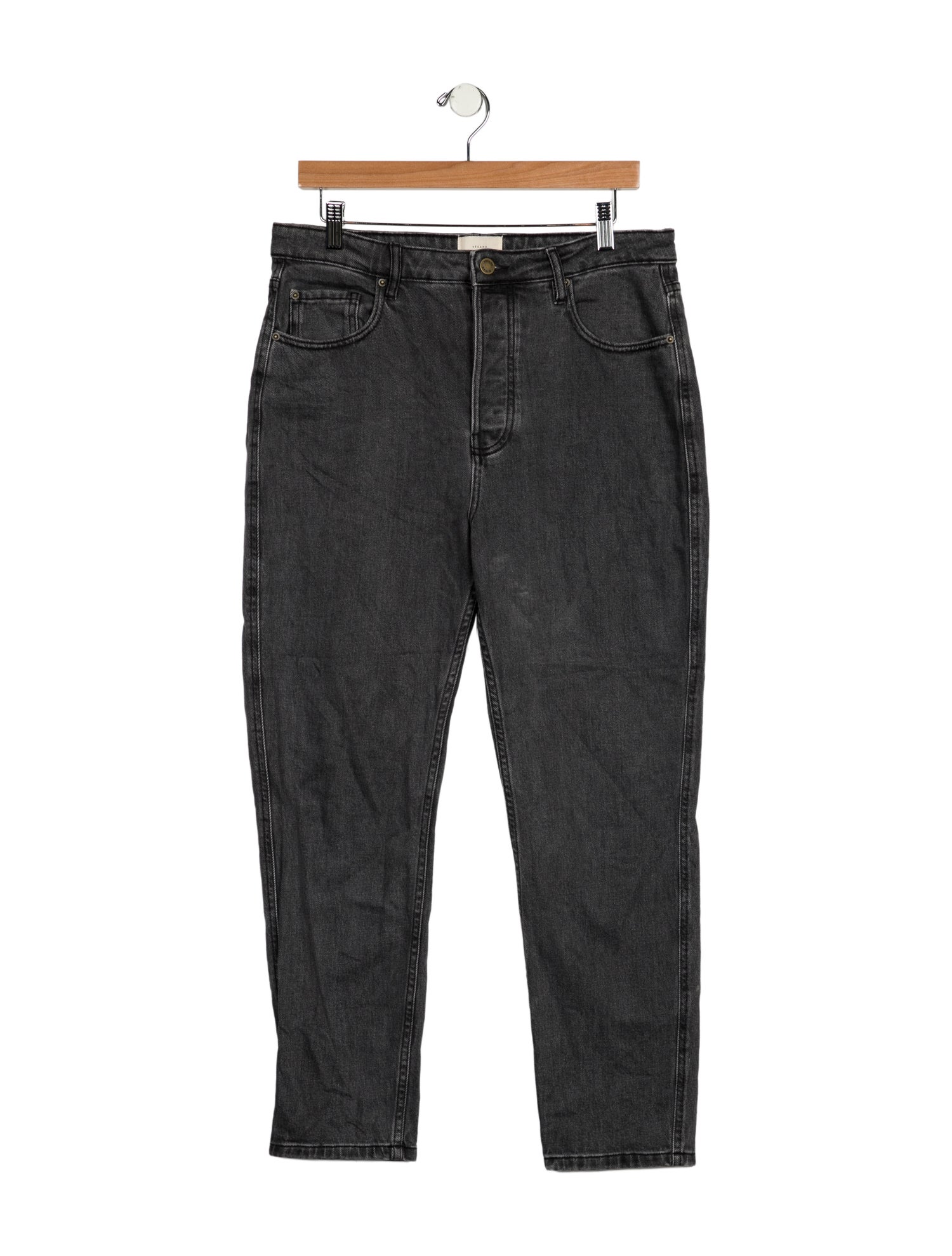 Sézane High-Rise Straight Leg Jeans