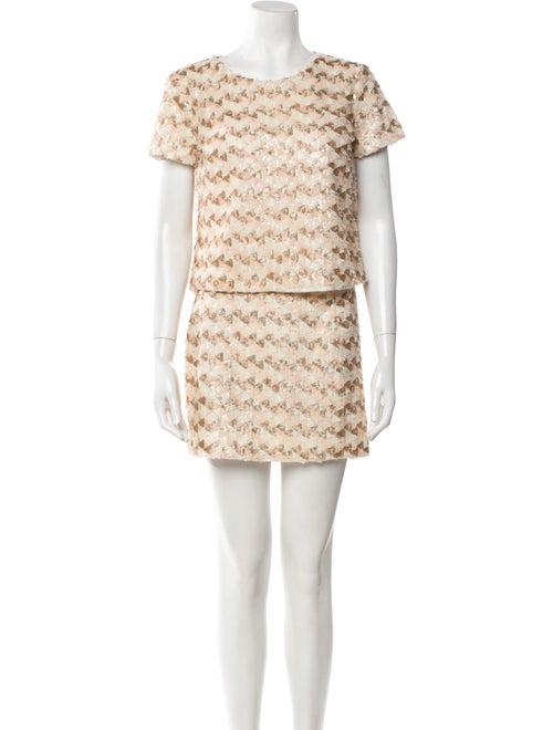 Sézane Nylon Printed Skirt Suit