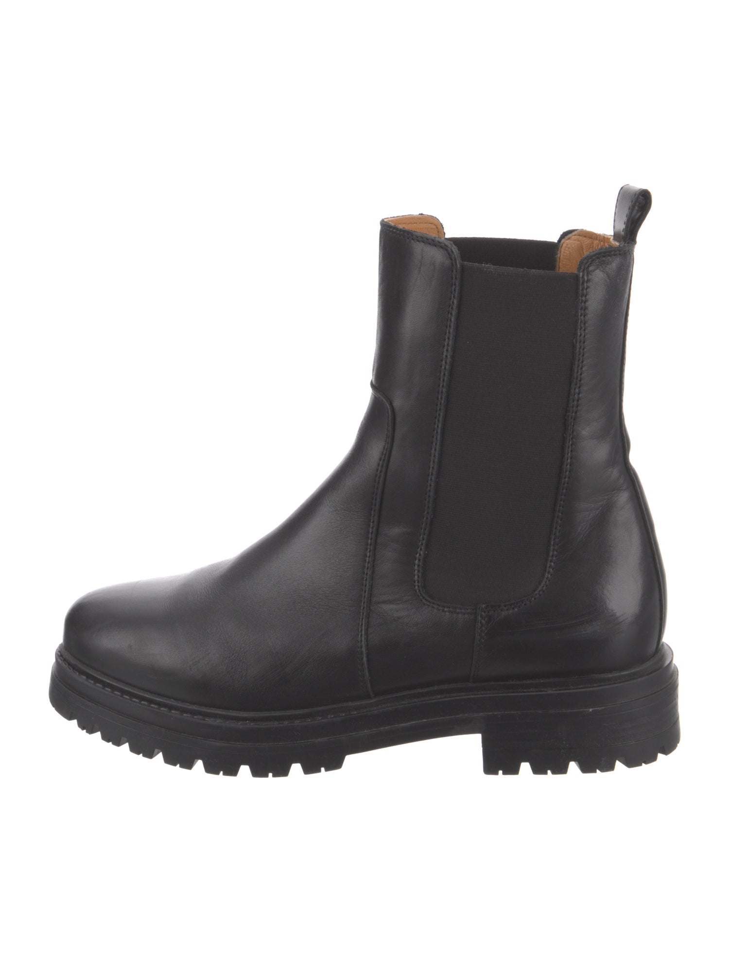 Sézane Leather Chelsea Boots