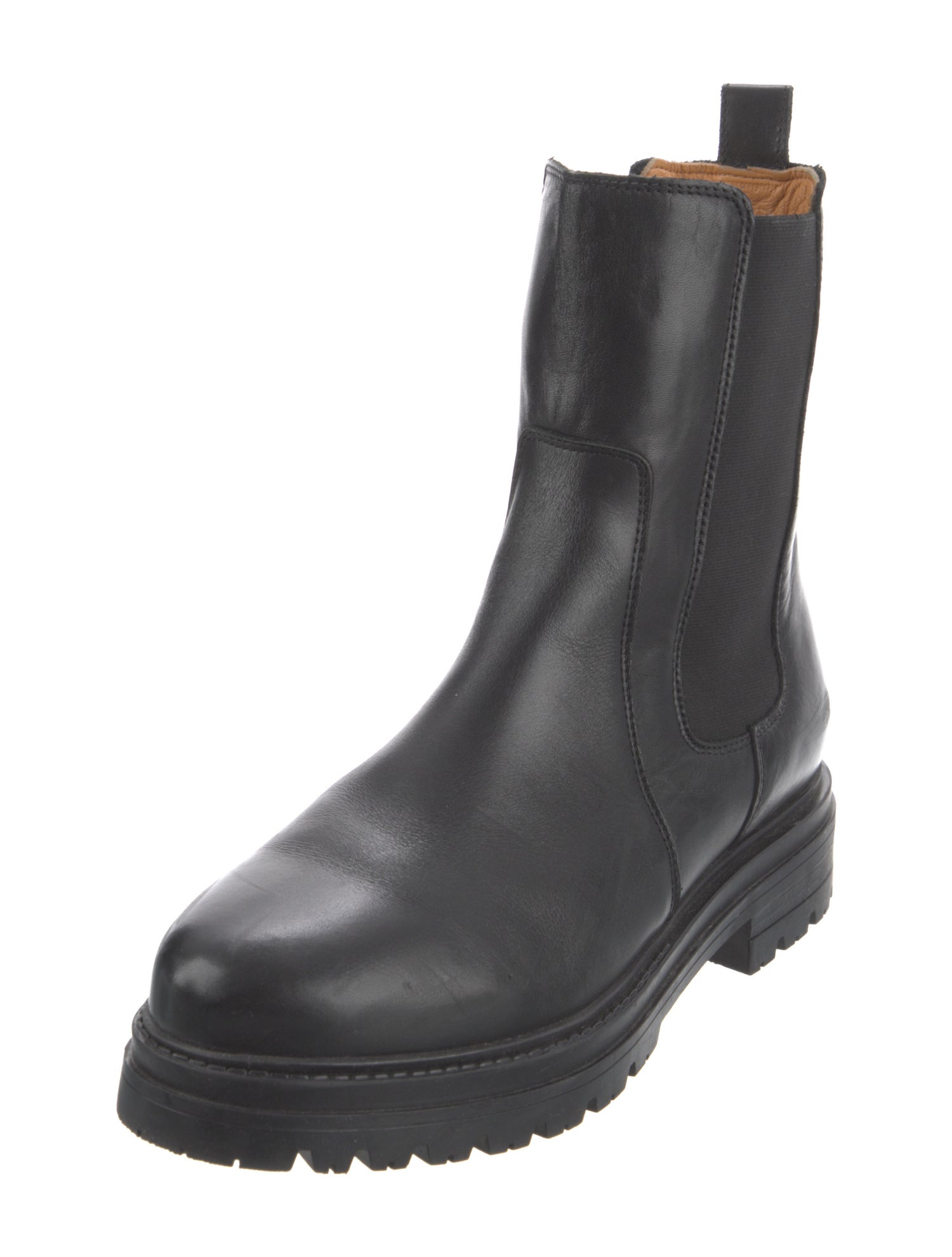 Sézane Leather Chelsea Boots