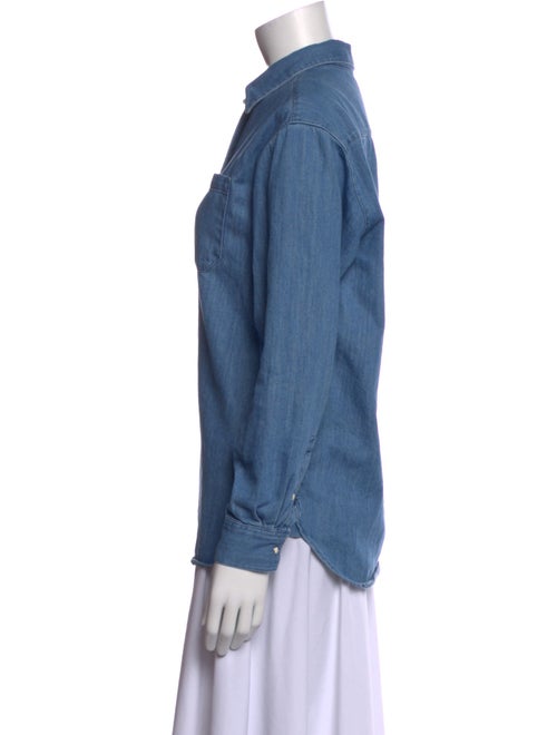 Sézane Long Sleeve Button-Up Top