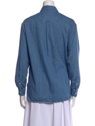 Sézane Long Sleeve Button-Up Top