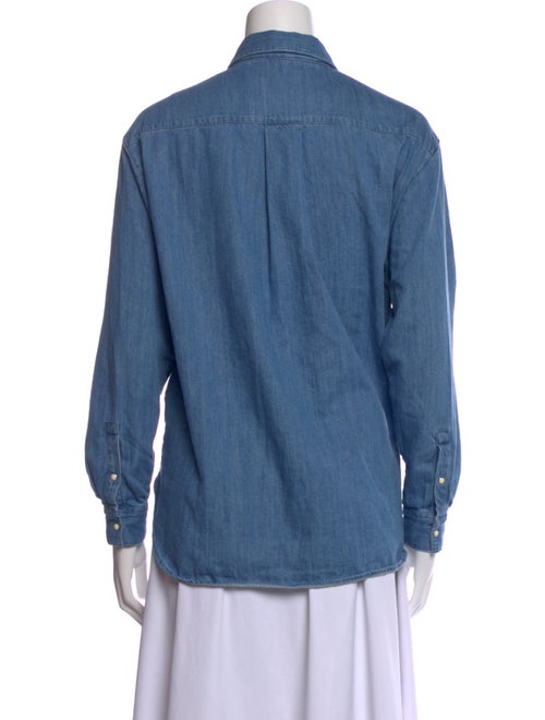 Sézane Long Sleeve Button-Up Top