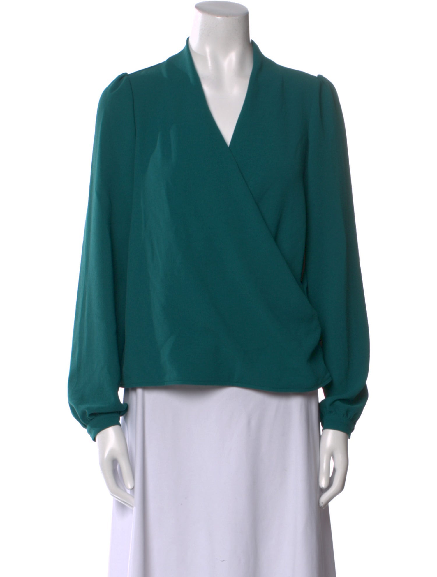 Sézane V-Neck Long Sleeve Blouse