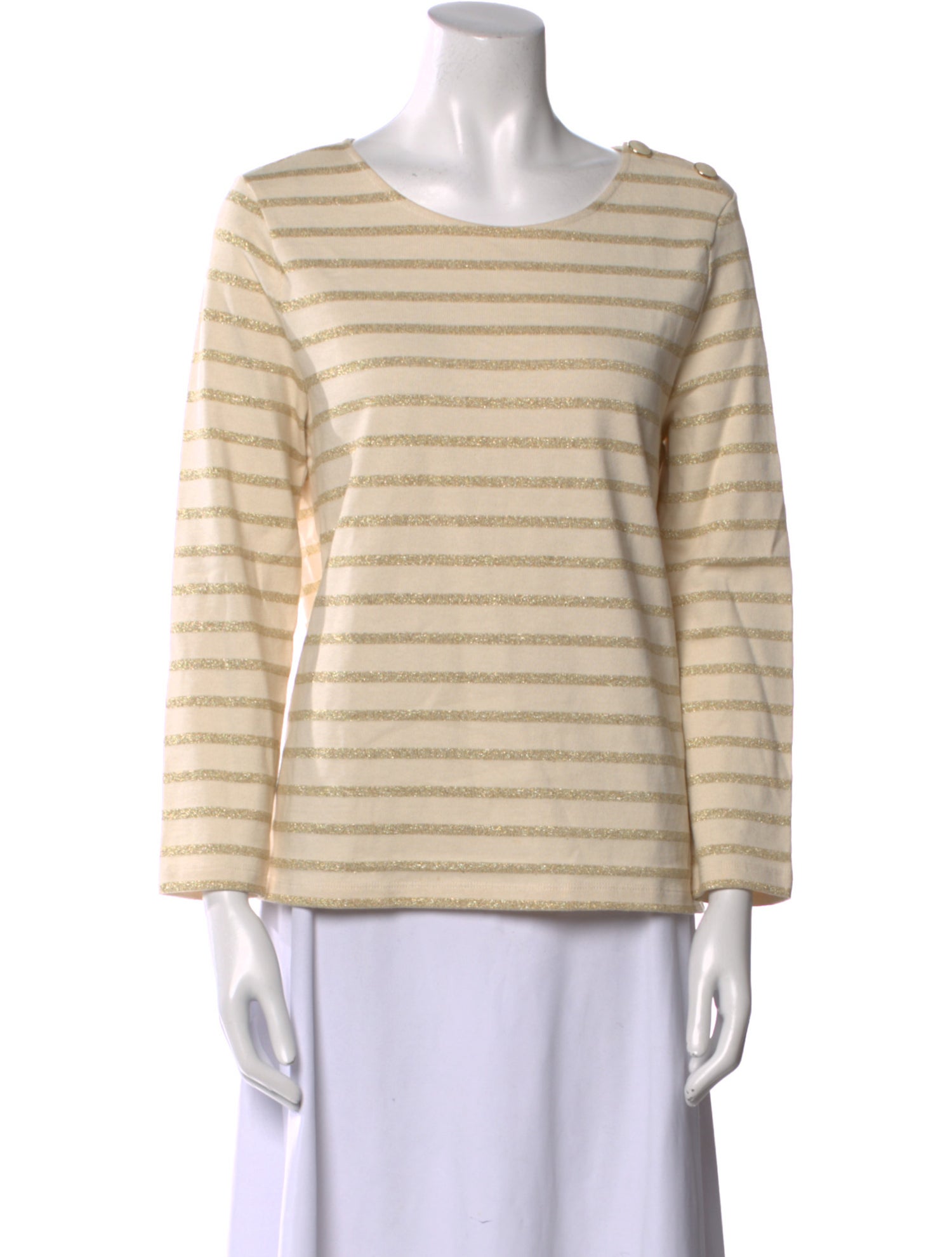 Sézane Striped Scoop Neck Top