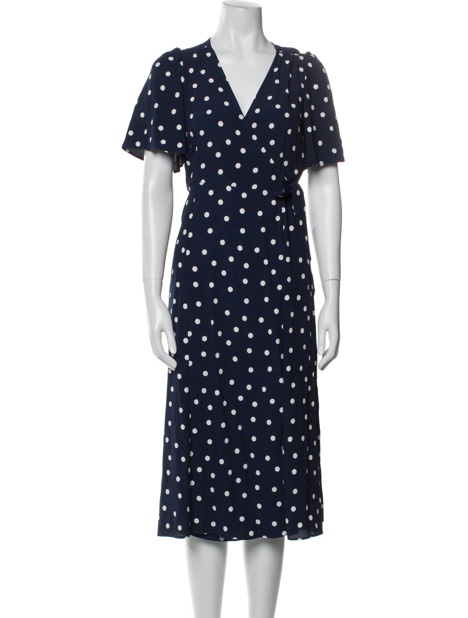 Sézane Polka Dot Print Long Dress