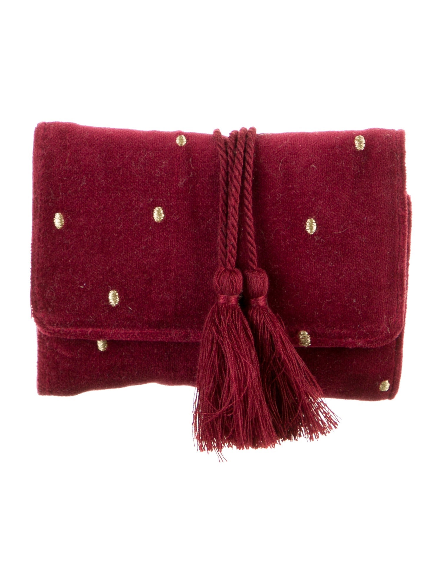 Sézane Velvet Compact Wallet