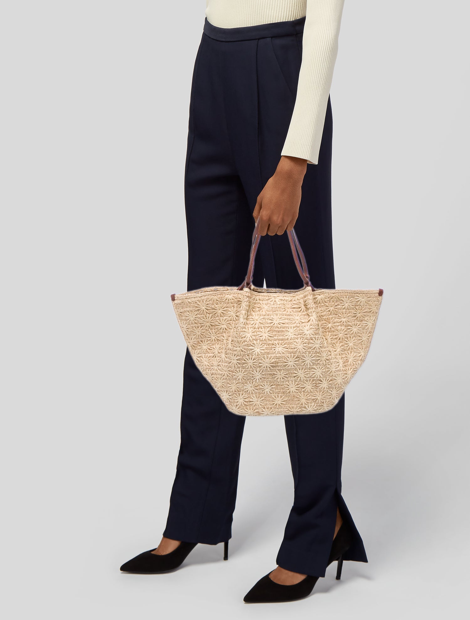 Sézane Straw Tote