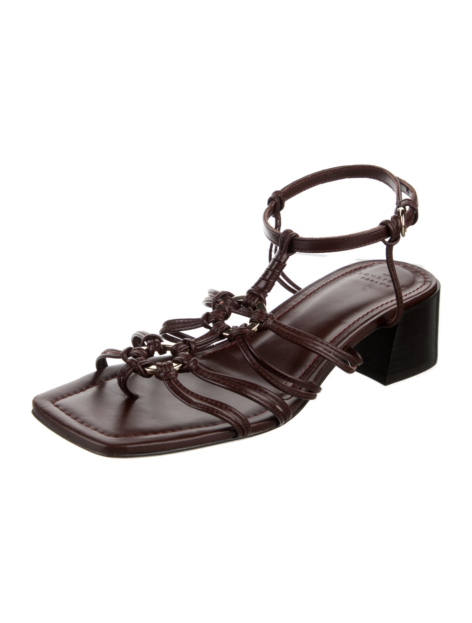 Sézane Leather Gladiator Sandals