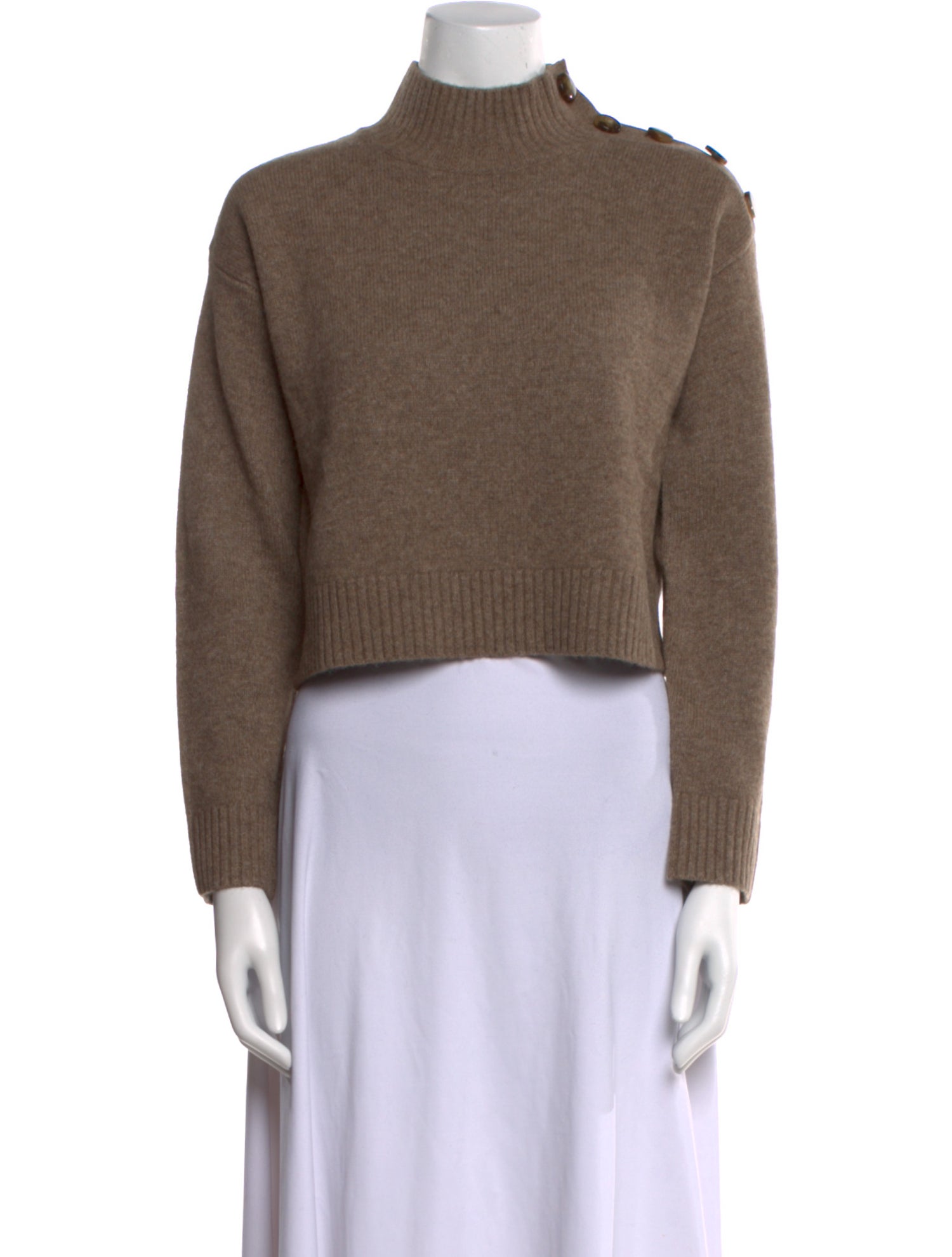 Sézane Wool Mock Neck Sweater