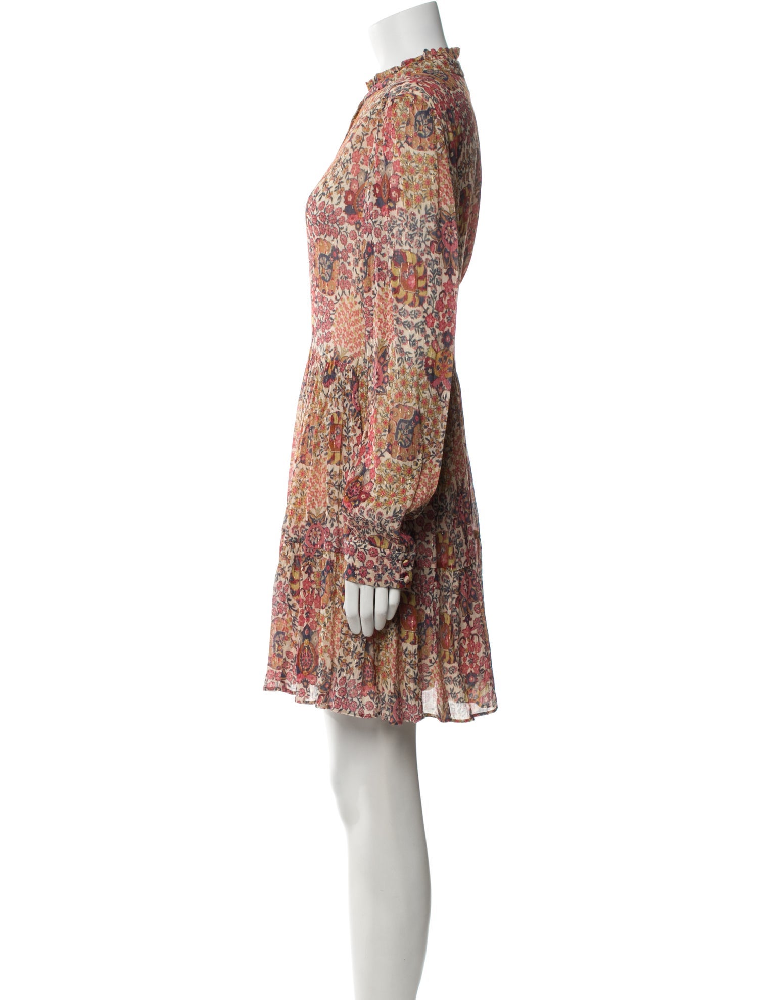 Sézane Floral Print Mini Dress