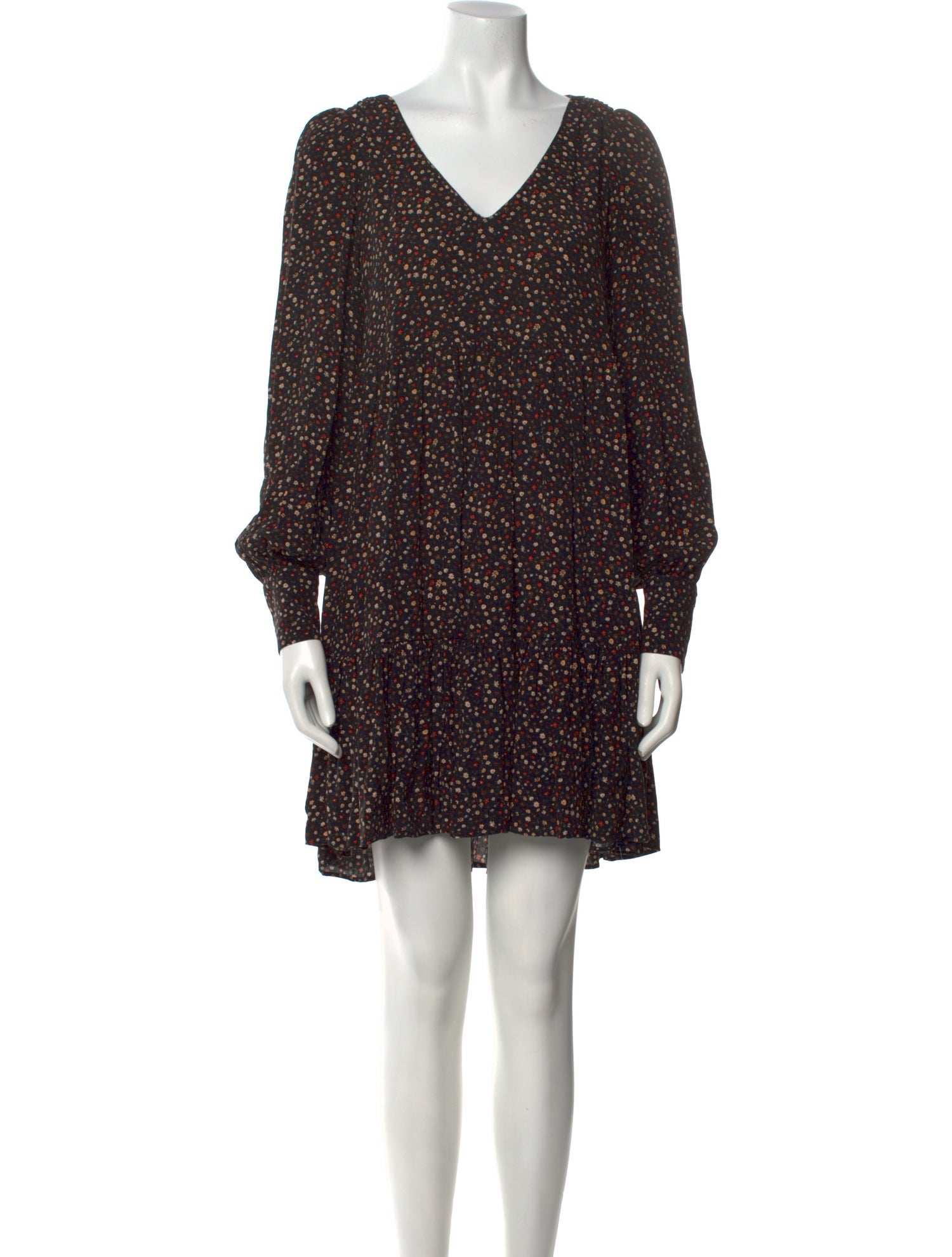 Sézane Floral Print Mini Dress