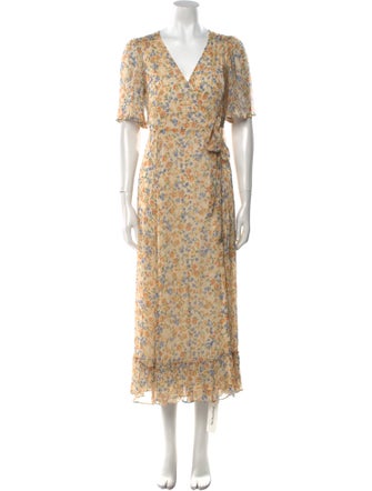 Sézane Floral Print Long Dress