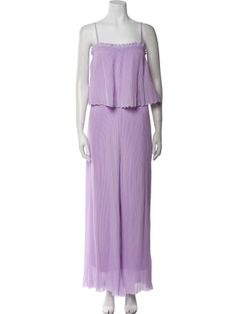 Sézane Striped Square Neckline Jumpsuit