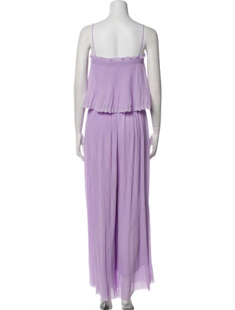 Sézane Striped Square Neckline Jumpsuit