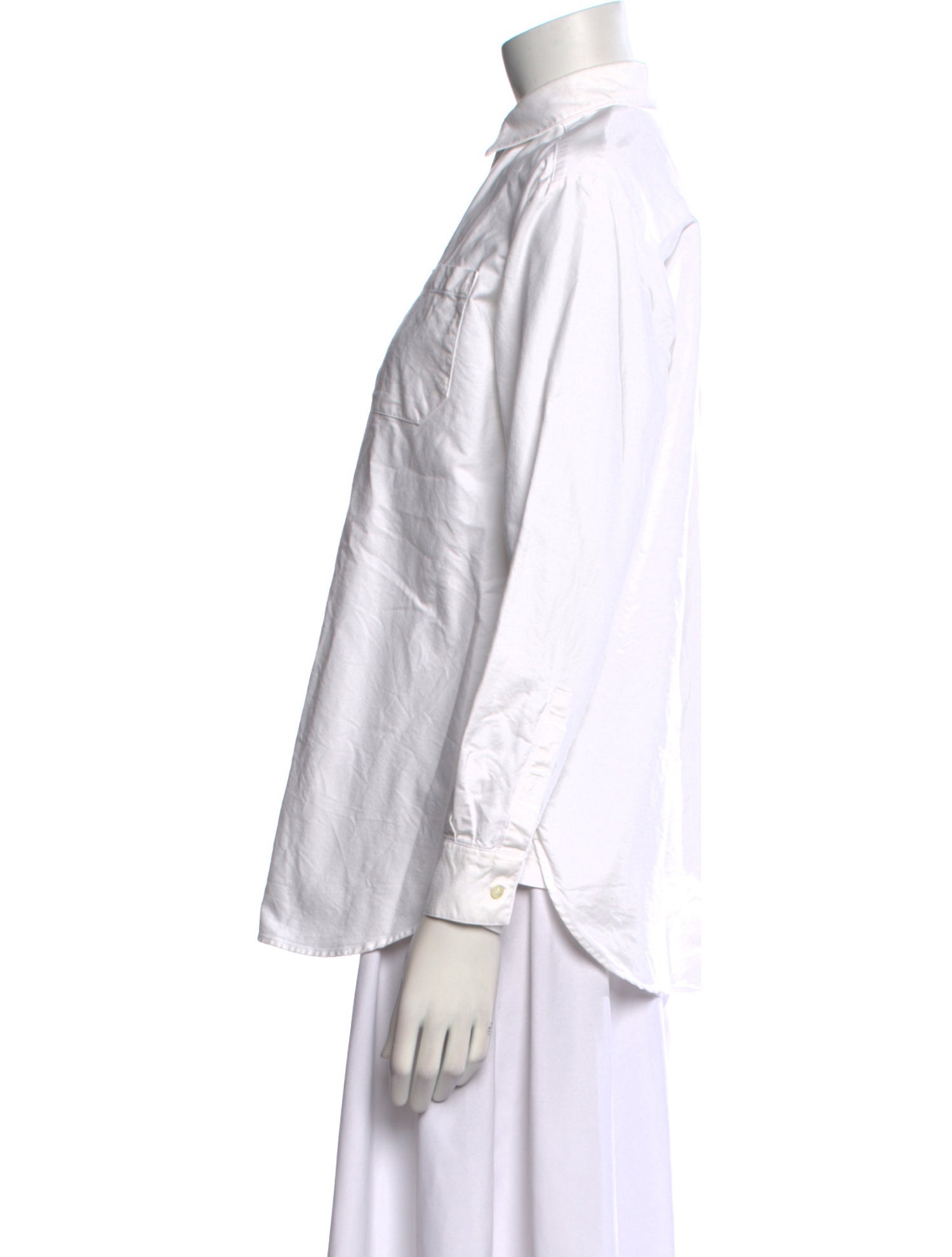 Sézane Long Sleeve Button-Up Top