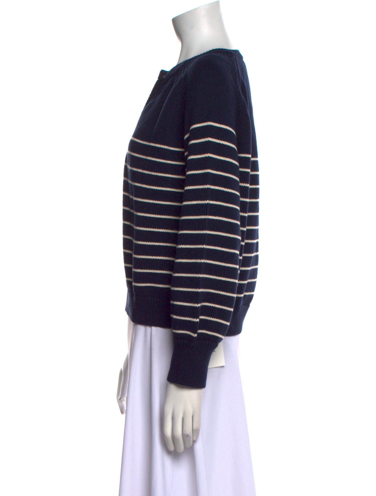 Sézane Striped Scoop Neck Sweater