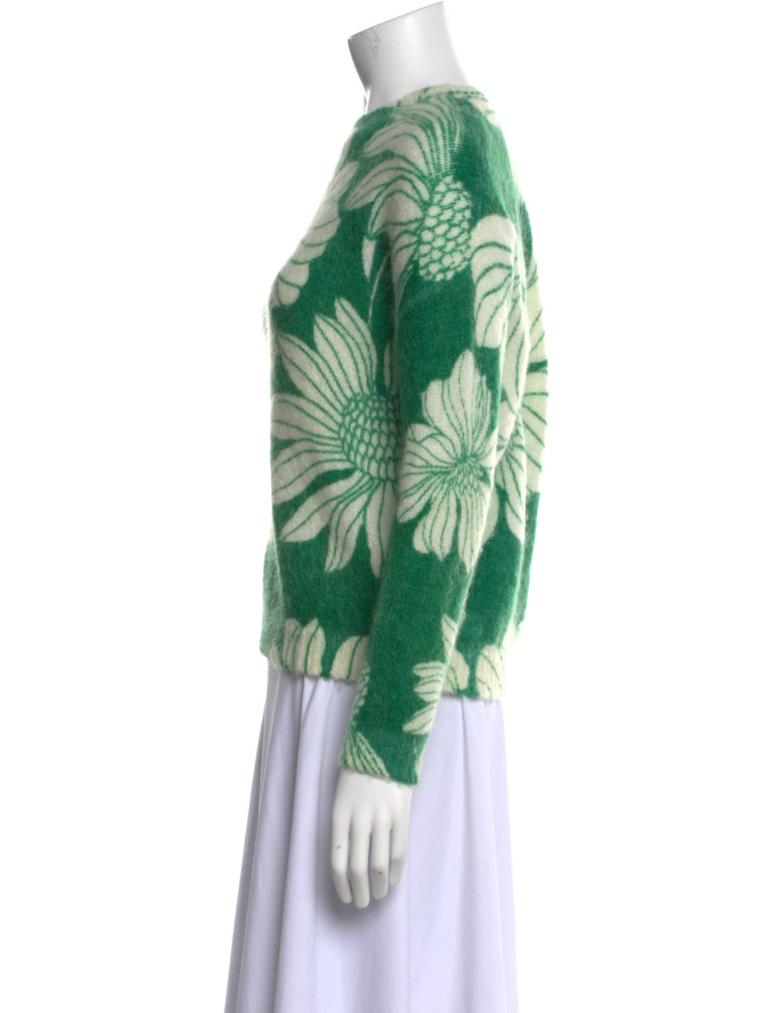 Sézane Printed Crew Neck Sweater