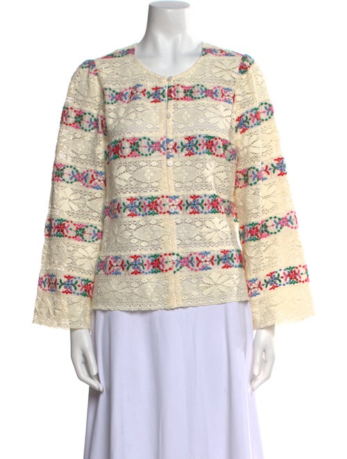 Sézane Lace Printed Sweatshirt