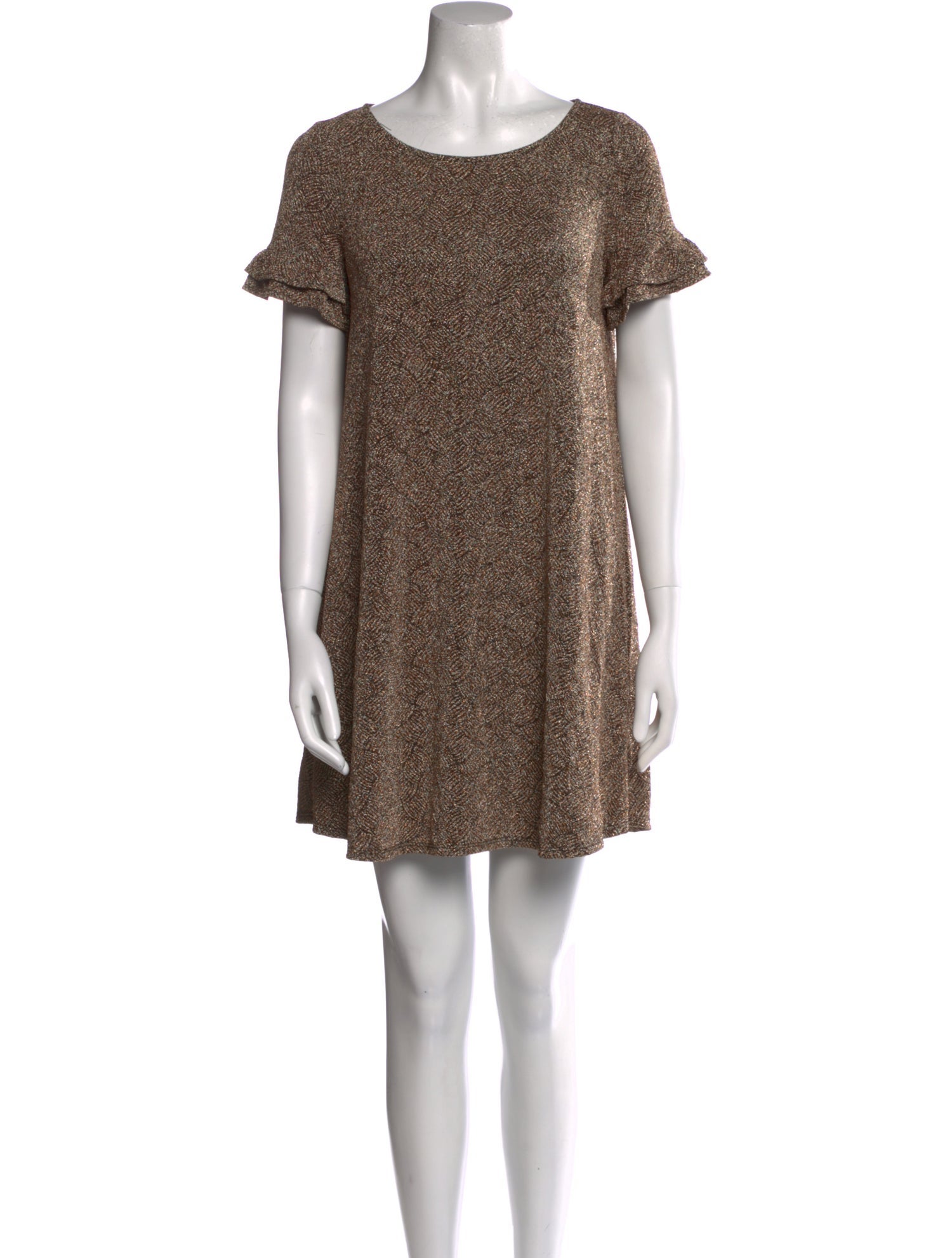 Sézane Bateau Neckline Mini Dress