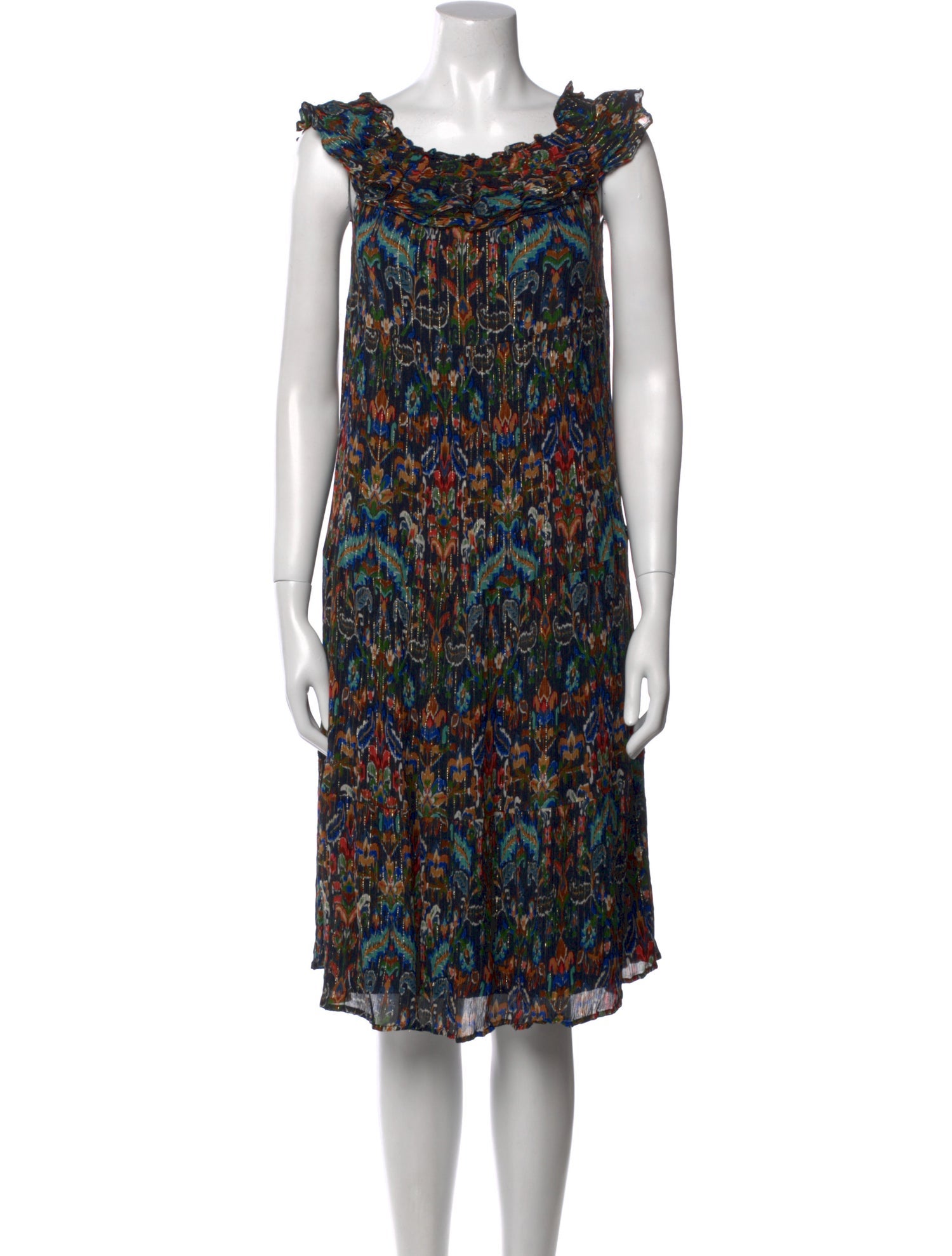 Sézane Printed Midi Length Dress