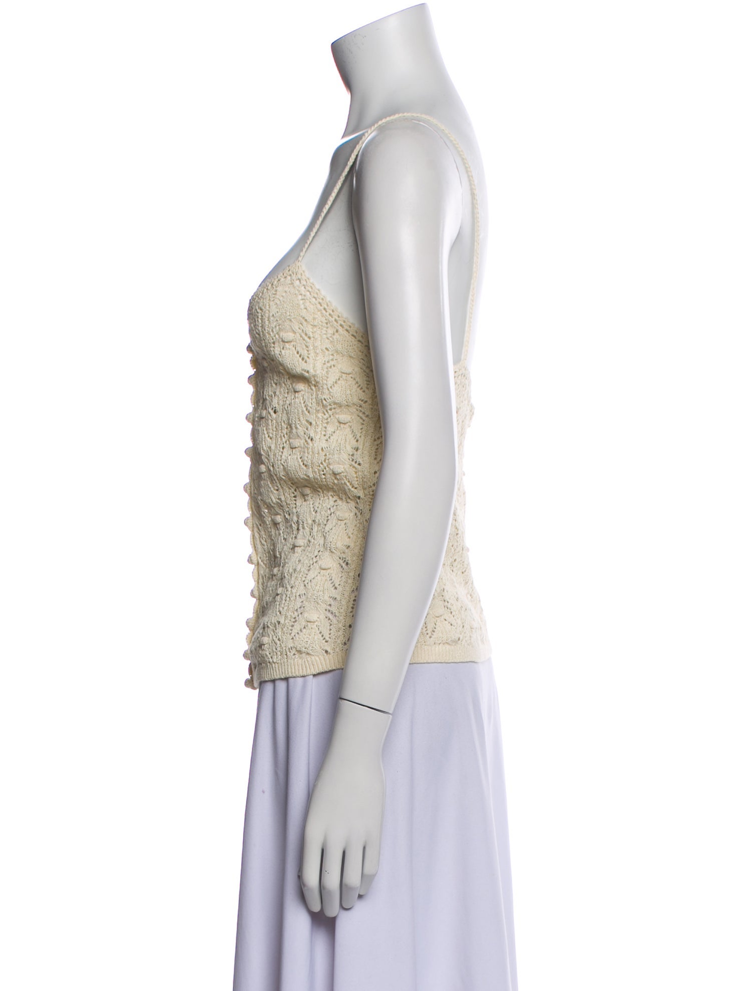 Sézane Patterned Square Neckline Top