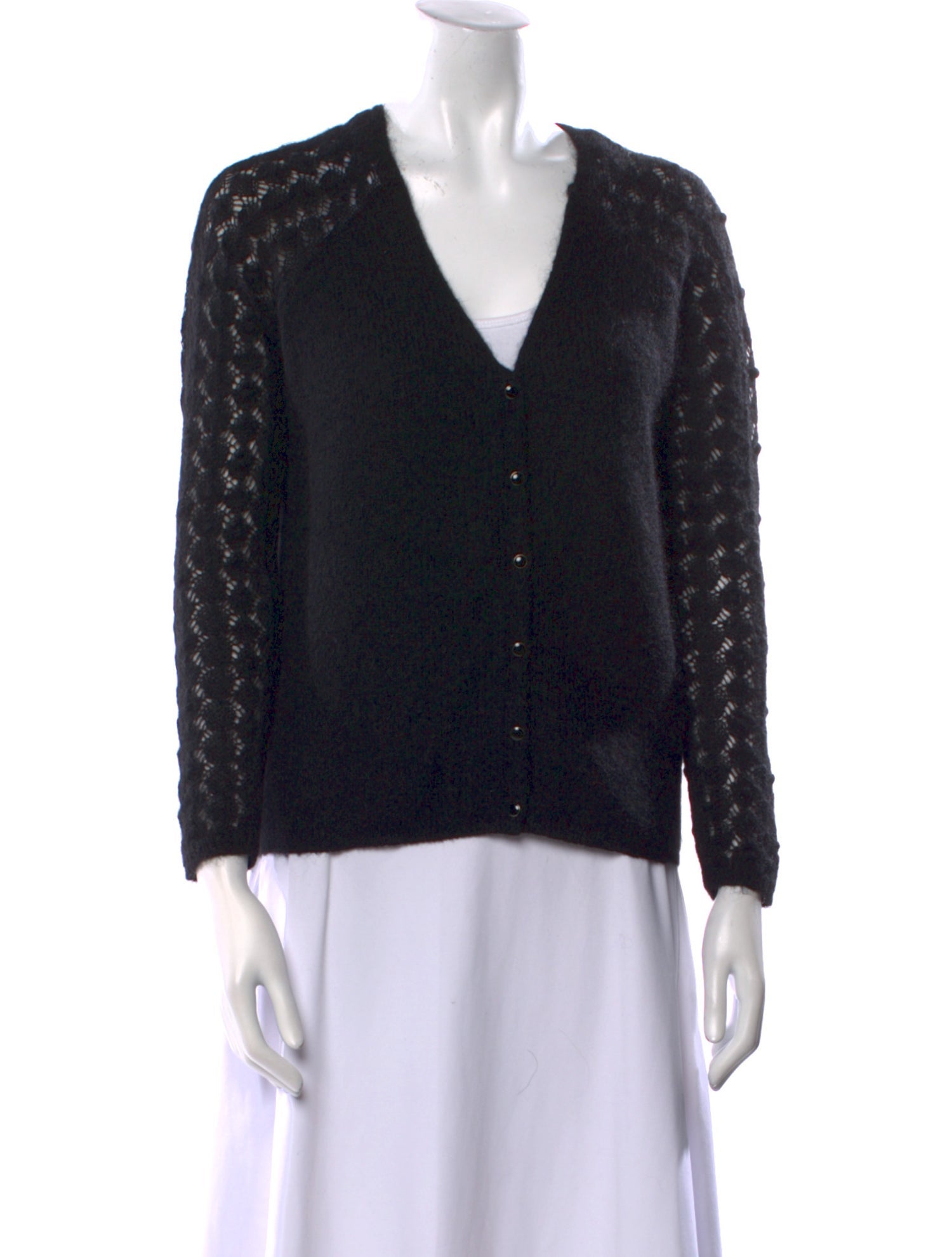 Sézane Mohair V-Neck Sweater