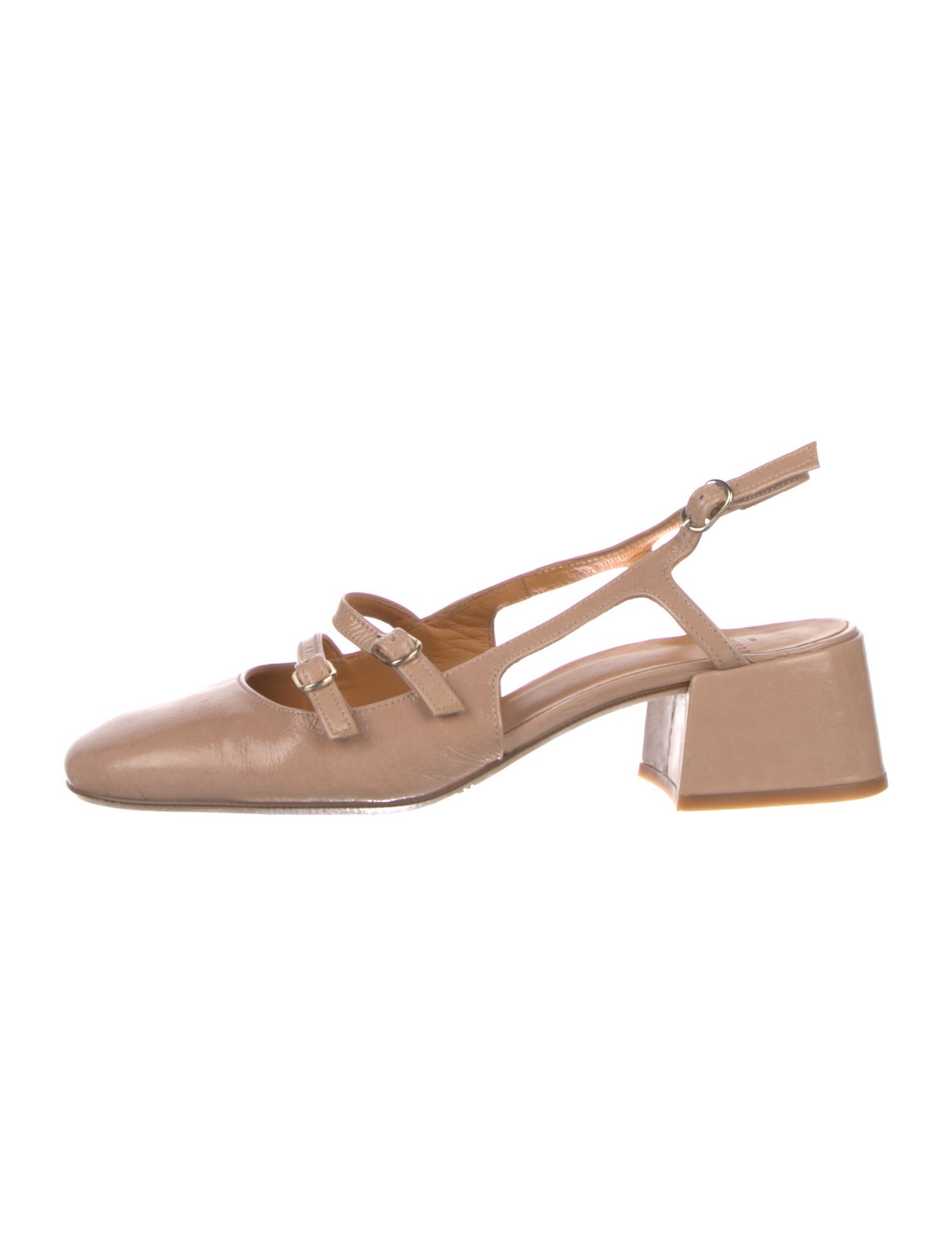 Sézane Leather Slingback Pumps