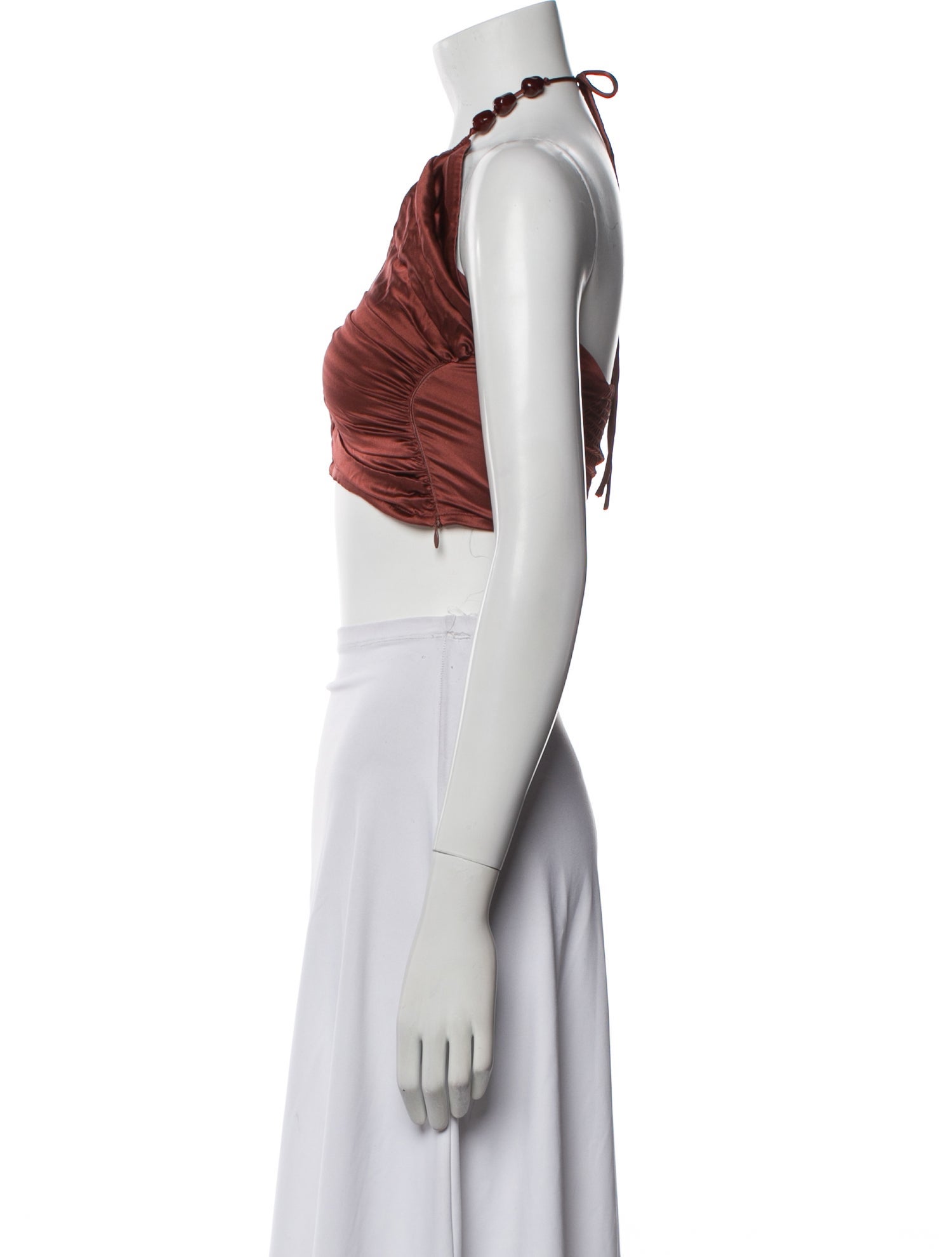 Sézane Silk Halterneck Crop Top w/ Tags