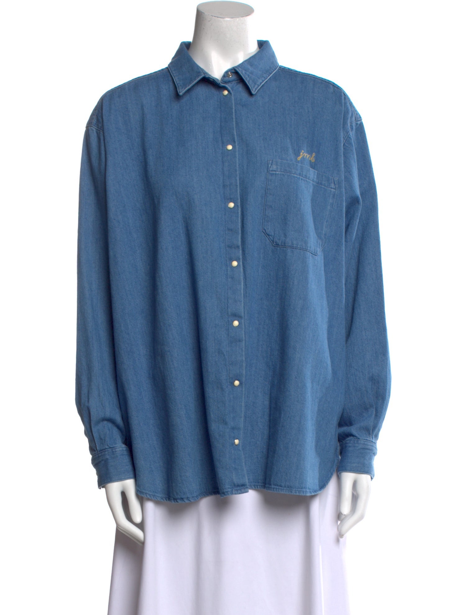 Sézane Long Sleeve Button-Up Top