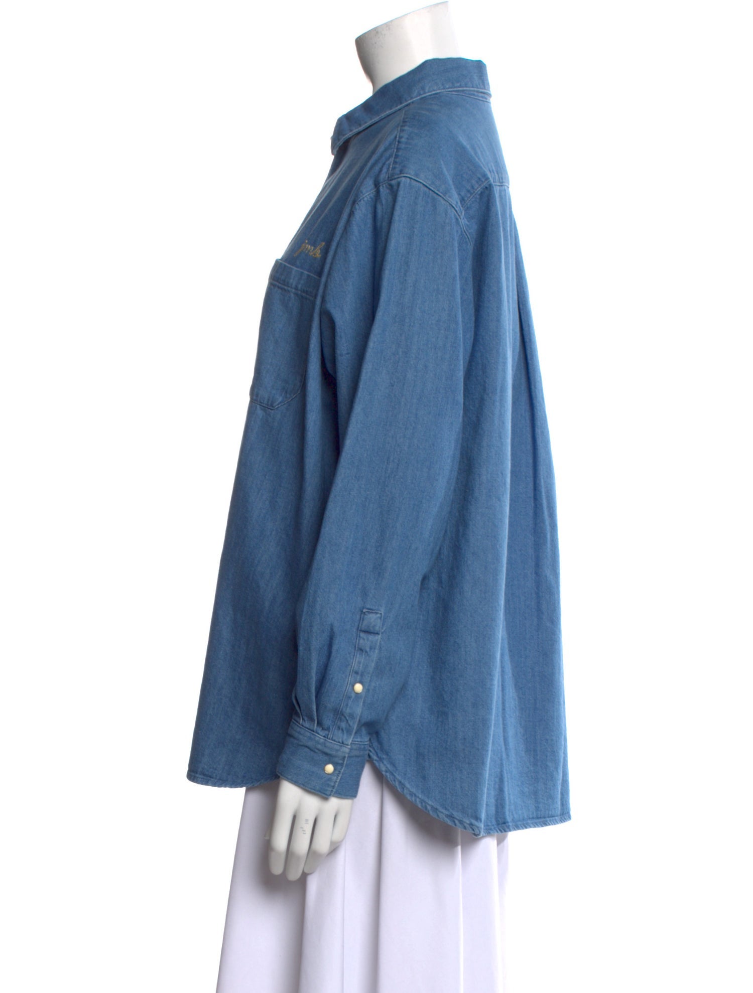 Sézane Long Sleeve Button-Up Top